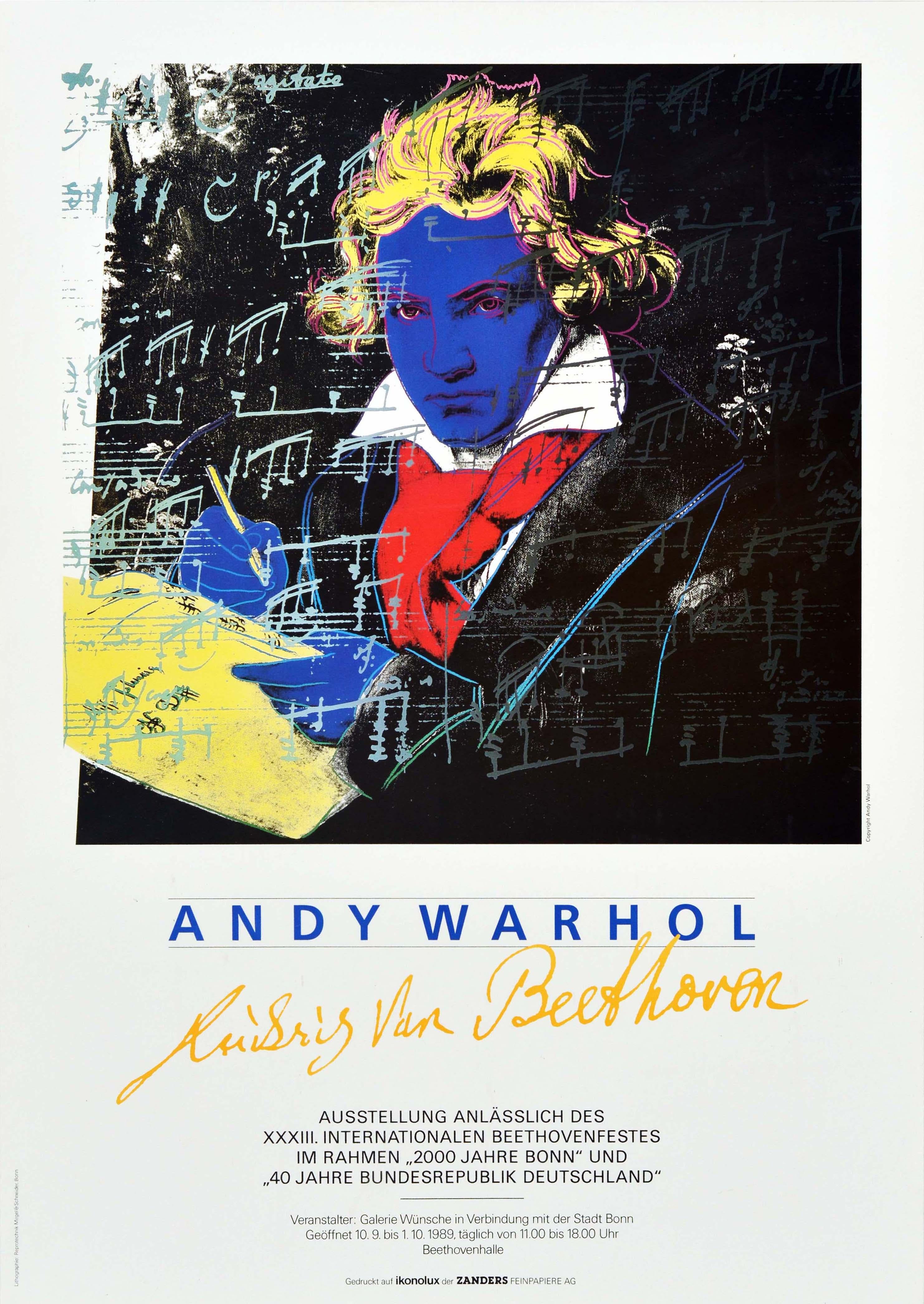 andy warhol beethoven poster