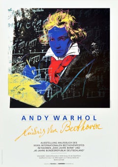 Poster Andy Warhol Ludwig Van Beethoven Festival Art Exhibition