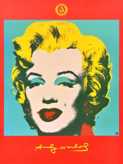 Original Vintage Poster Andy Warhol Marilyn Monroe Foundation For The Visual Art