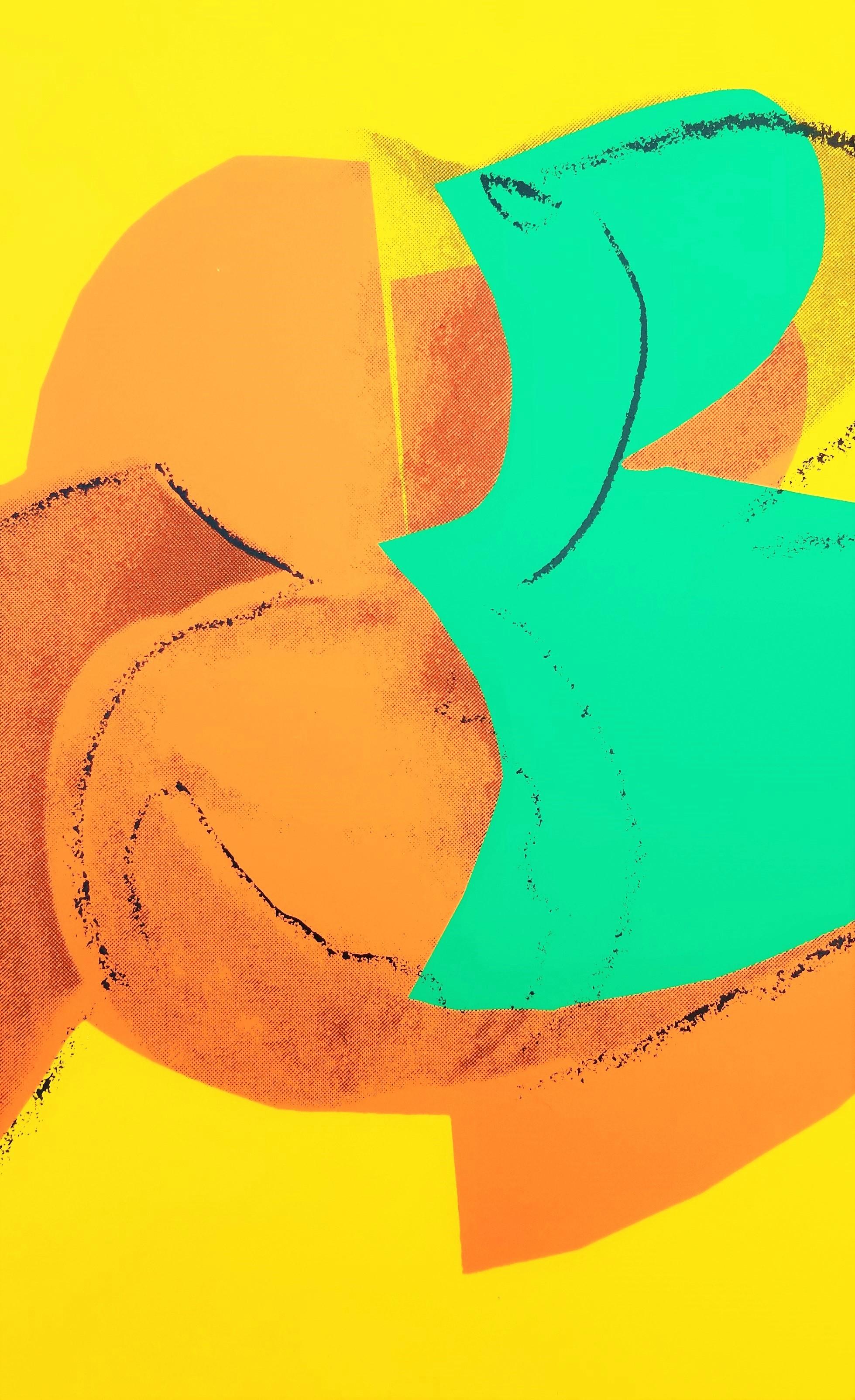 Peaches /// Pop Art Andy Warhol Siebdruck Obststillleben, Stillleben, New Yorker Lebensmittelkunst im Angebot 12