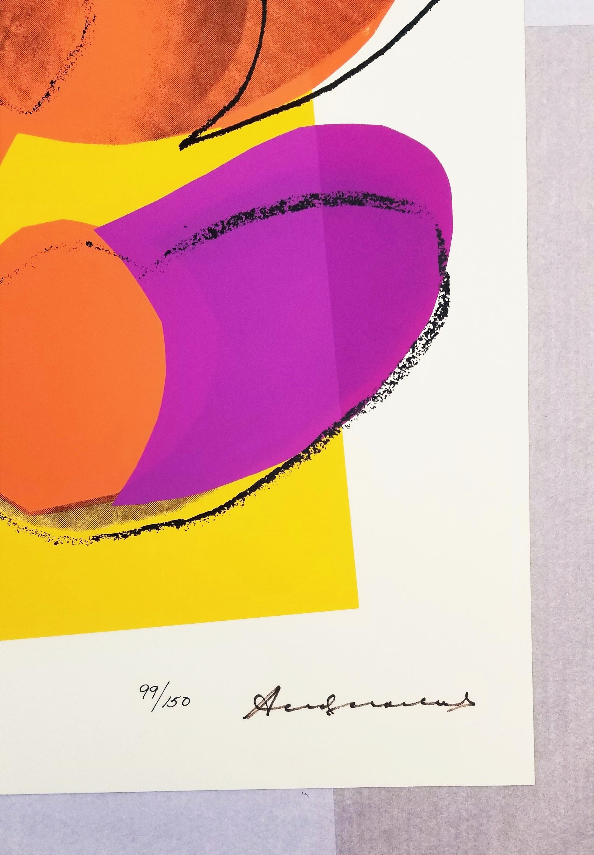 Peaches /// Pop Art Andy Warhol Siebdruck Obststillleben, Stillleben, New Yorker Lebensmittelkunst im Angebot 7