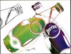 Affiche pop art étincelante de Perrier Andy Warhol