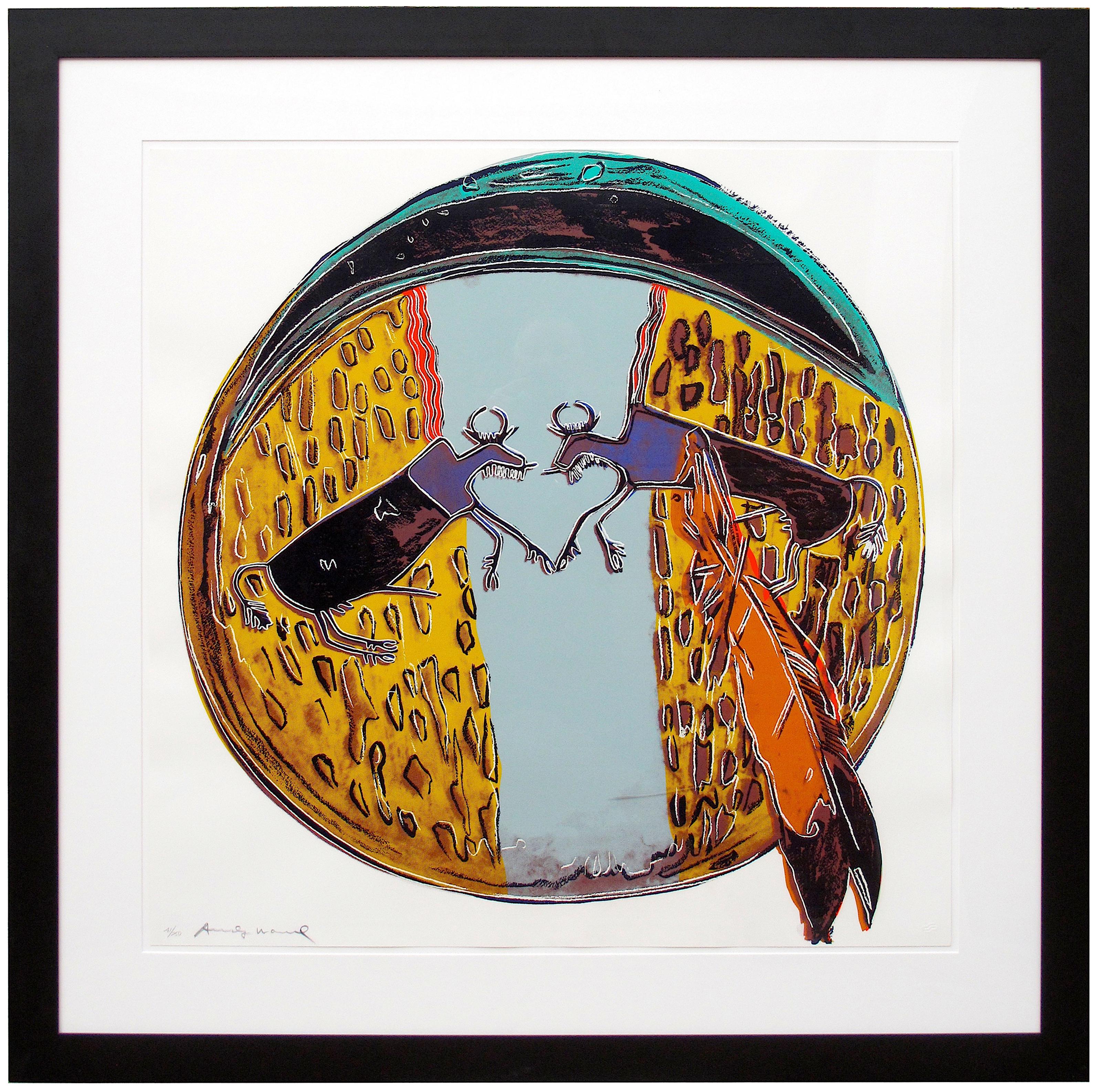 Plains Indian Shield - Print by Andy Warhol