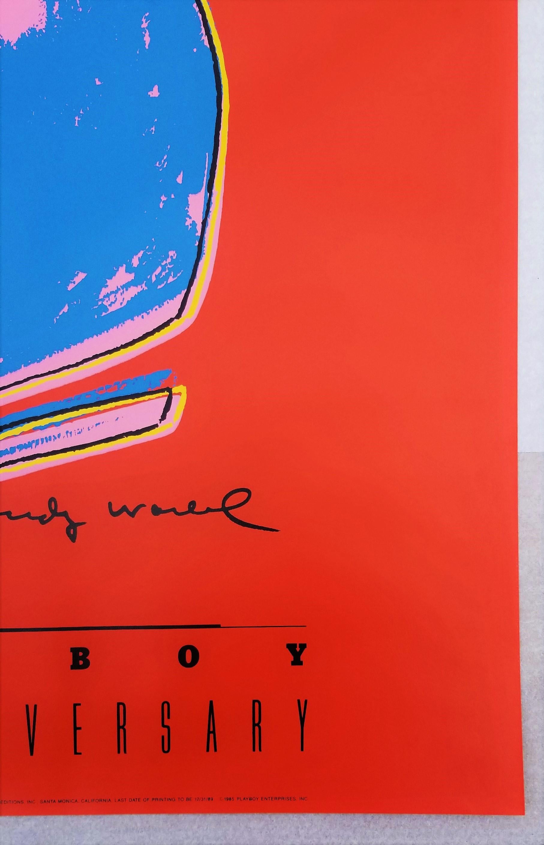 Playboy: 35th Anniversary Poster /// Pop Art Andy Warhol Screenprint Bunny Head For Sale 3