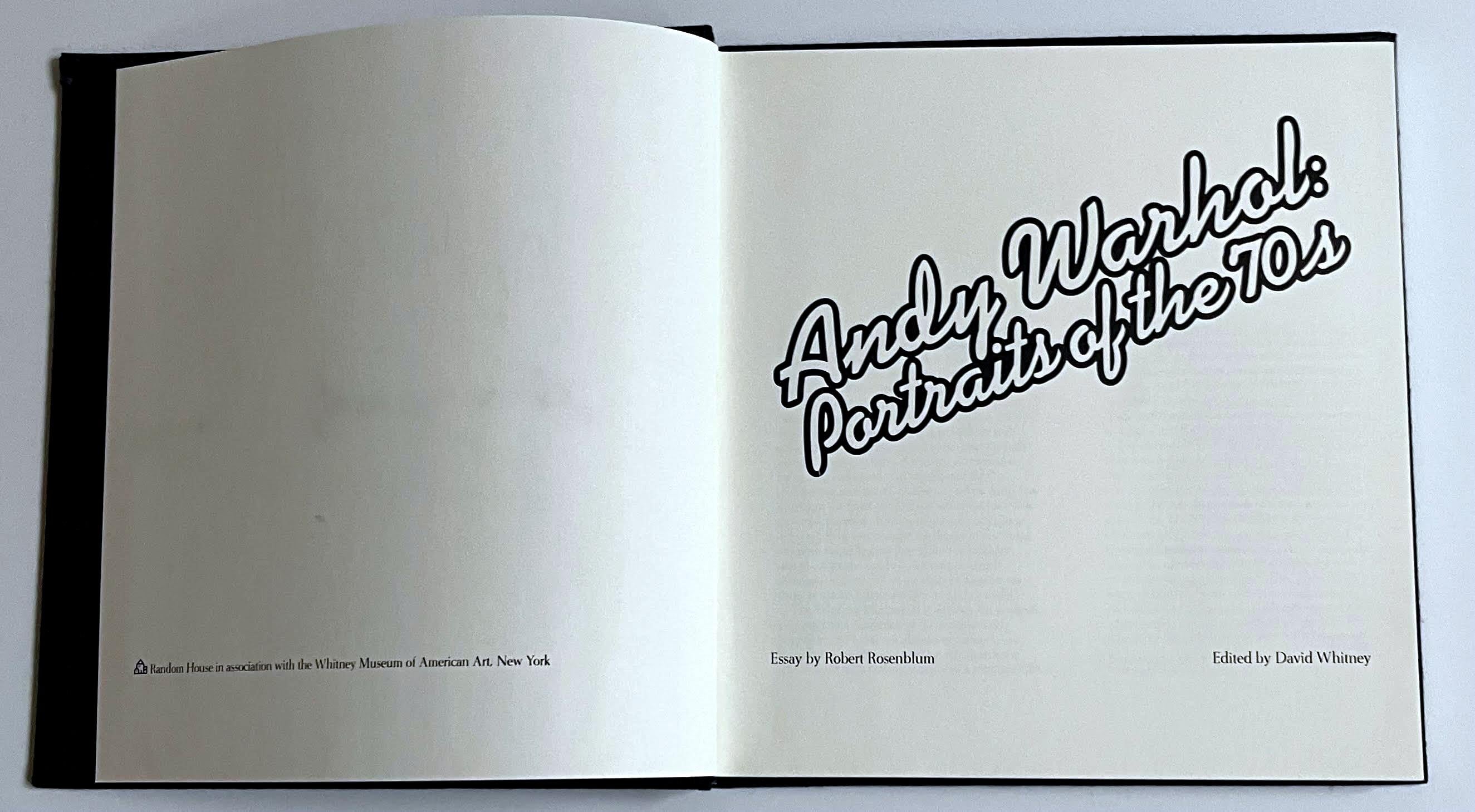 Portraits of the 1970s, Deluxe Monograph + Slipcase Hand Signed/N by Andy Warhol 10