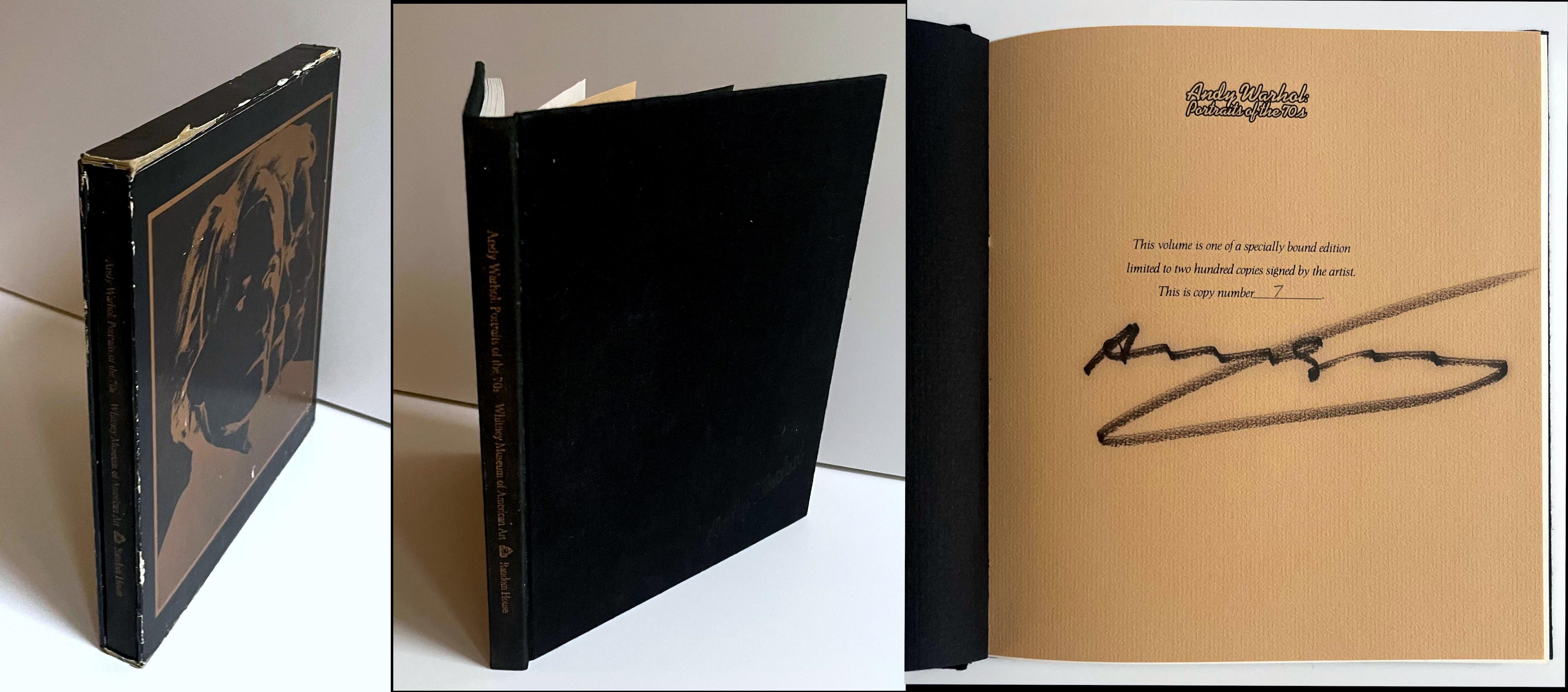 Portraits of the 1970s, Deluxe Monograph + Slipcase Hand Signed/N by Andy Warhol 1