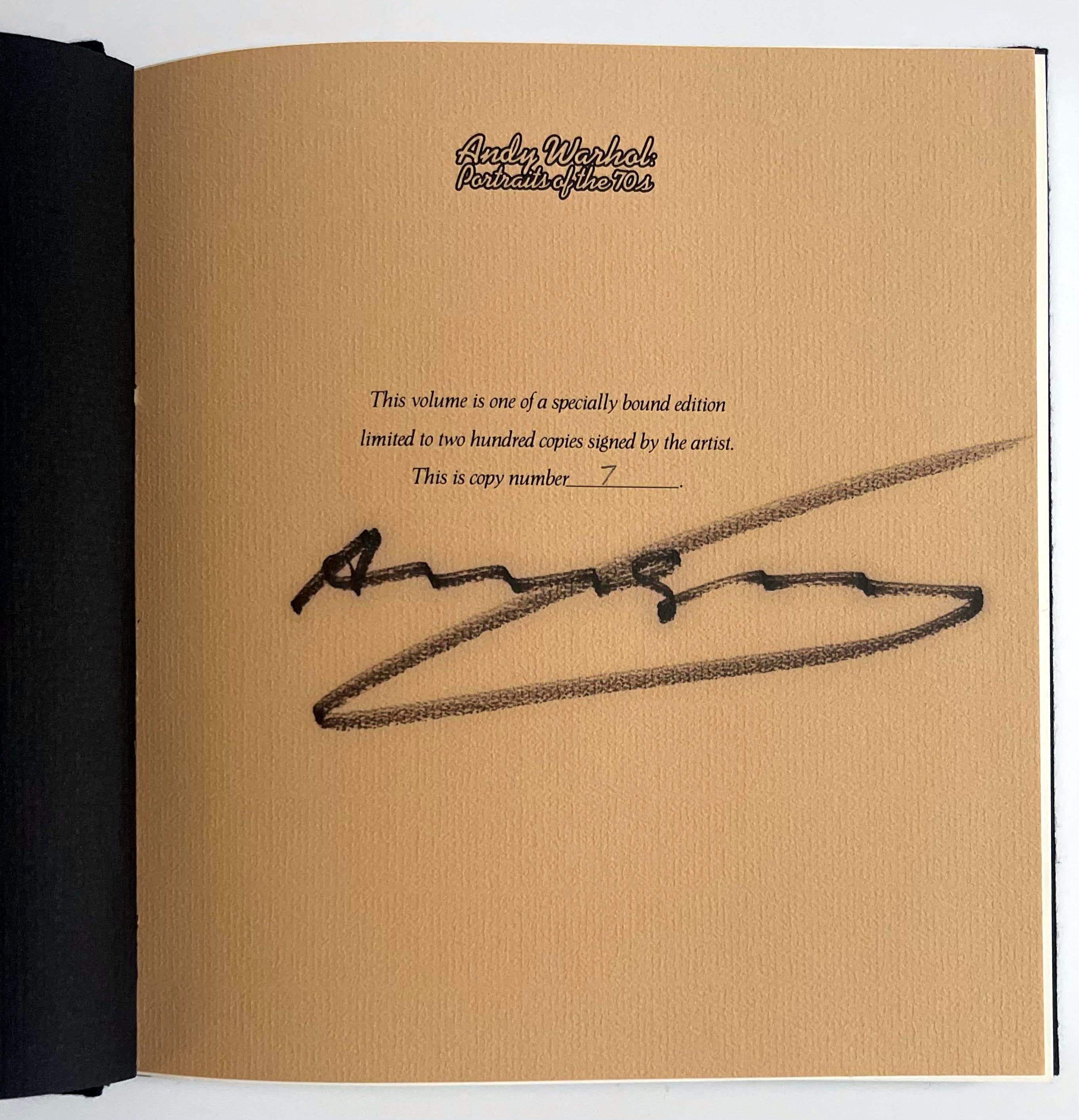 Portraits of the 1970s, Deluxe Monograph + Slipcase Hand Signed/N by Andy Warhol 5