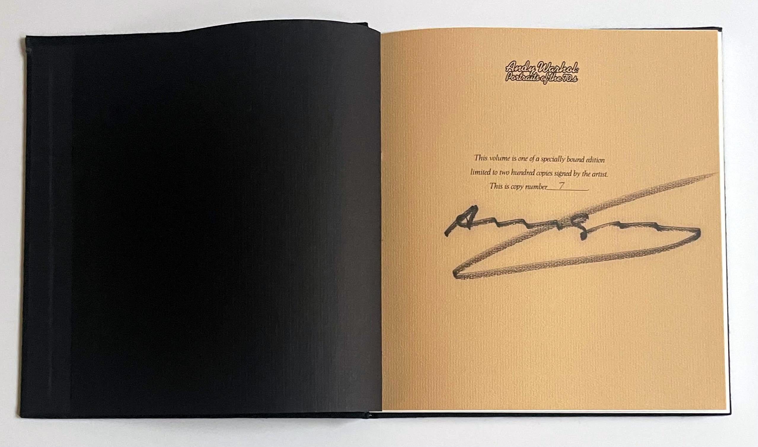 Portraits of the 1970s, Deluxe Monograph + Slipcase Hand Signed/N by Andy Warhol 7