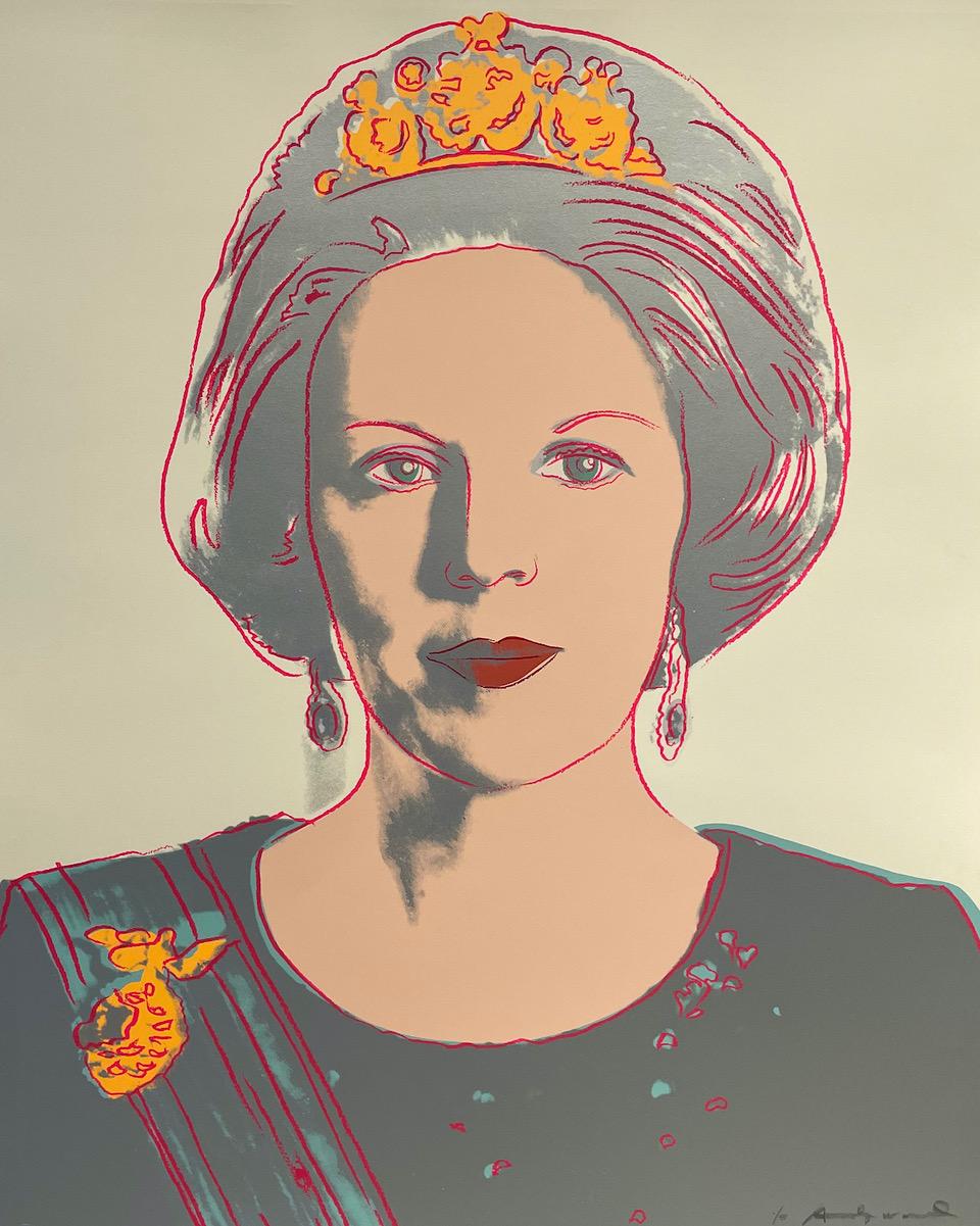 Queen Beatrix of the Netherlands (FS II.339) - Print by Andy Warhol