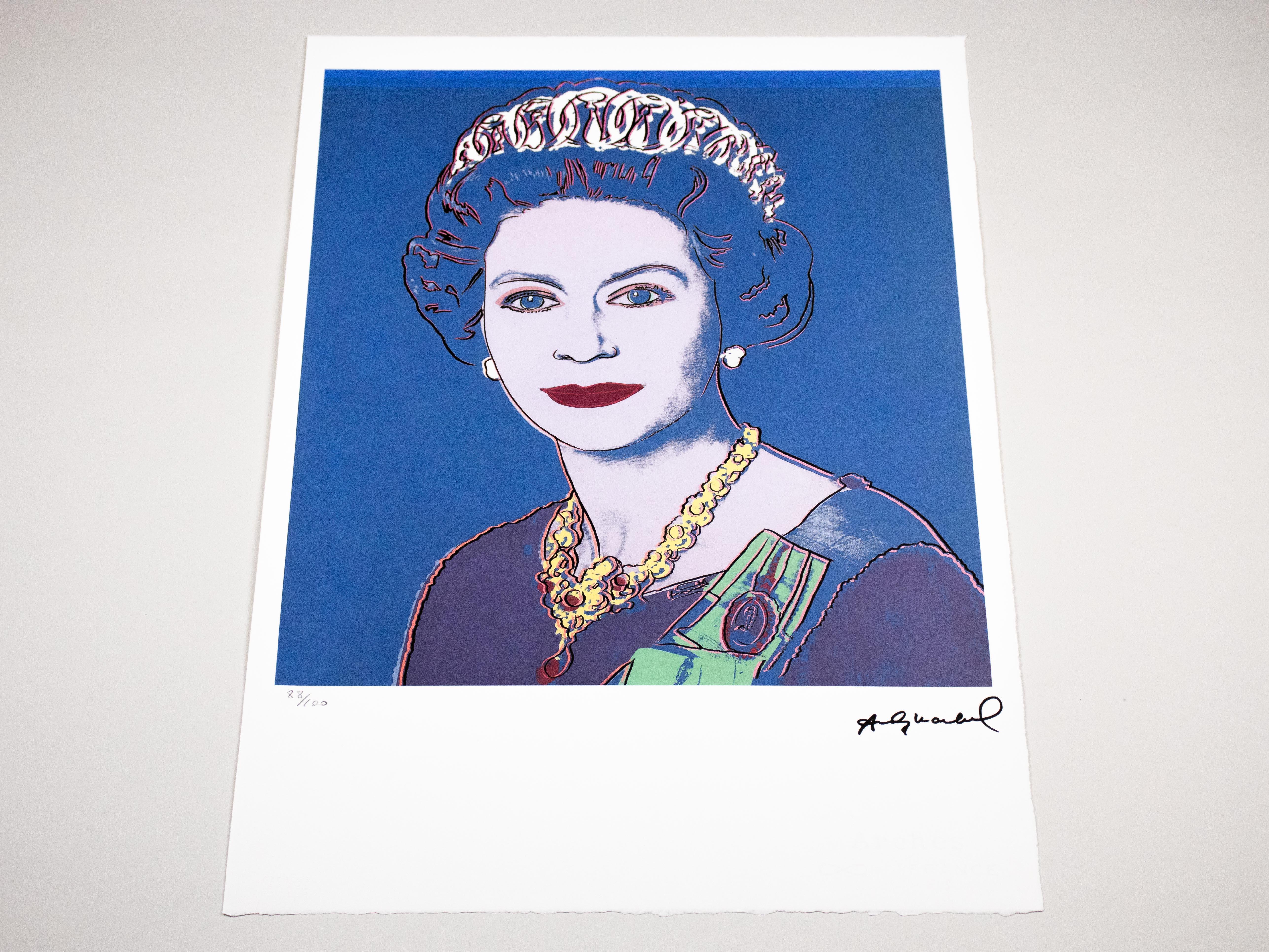 Queen Elizabeth II - 1983 - Original Lithograph - Limited Edition Print - 88/100 2