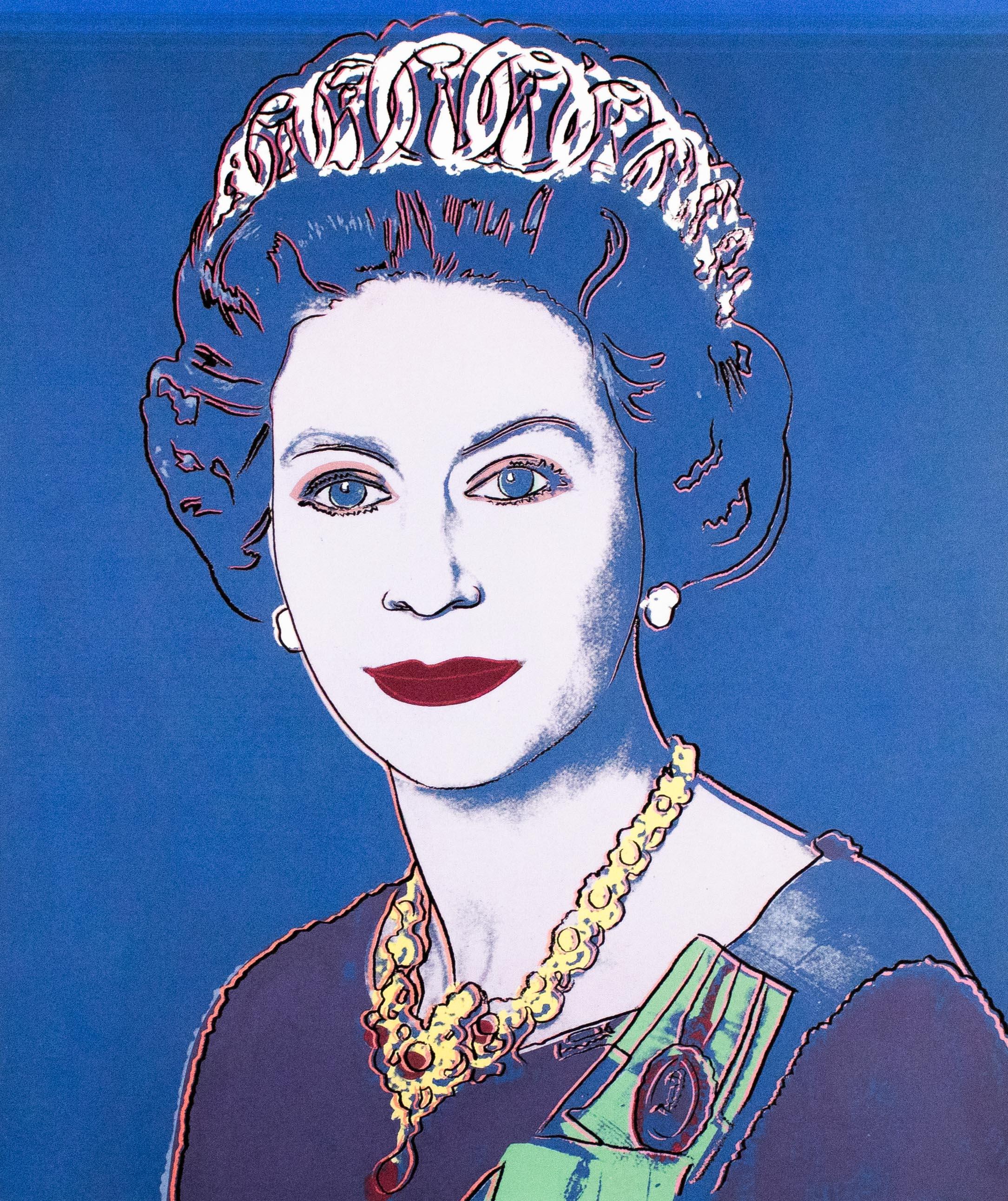 Andy Warhol Figurative Print - Queen Elizabeth II - 1983 - Original Lithograph - Limited Edition Print - 88/100