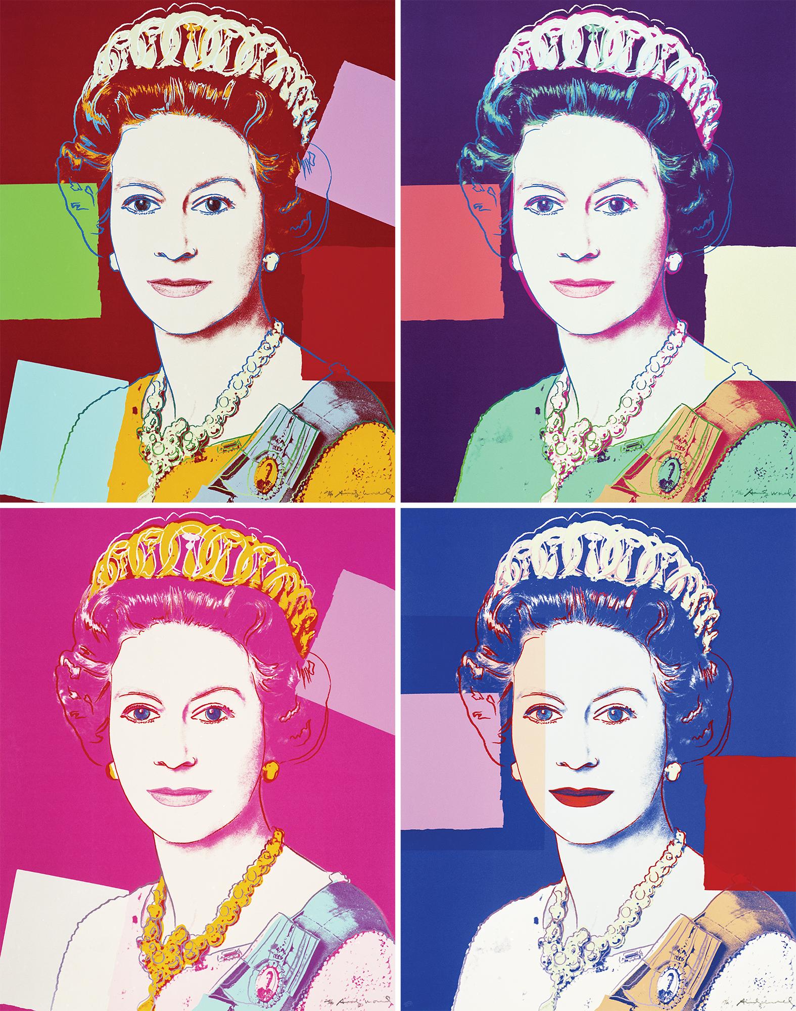 Andy Warhol Portrait Print - Queen Elizabeth II Of The United Kingdom Complete Portfolio (Reigning Queens)