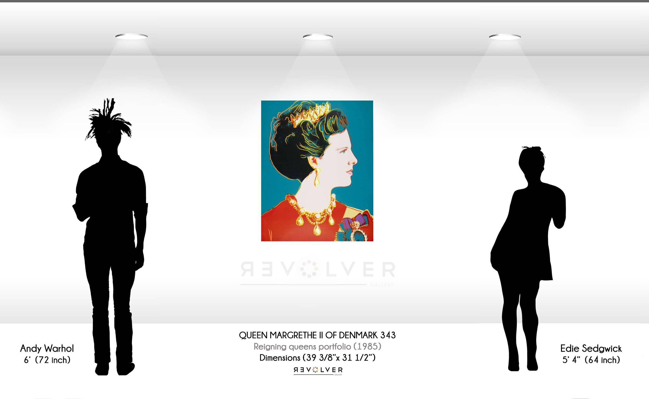 Queen Margrethe II of Denmark (FS II.343) - Print by Andy Warhol