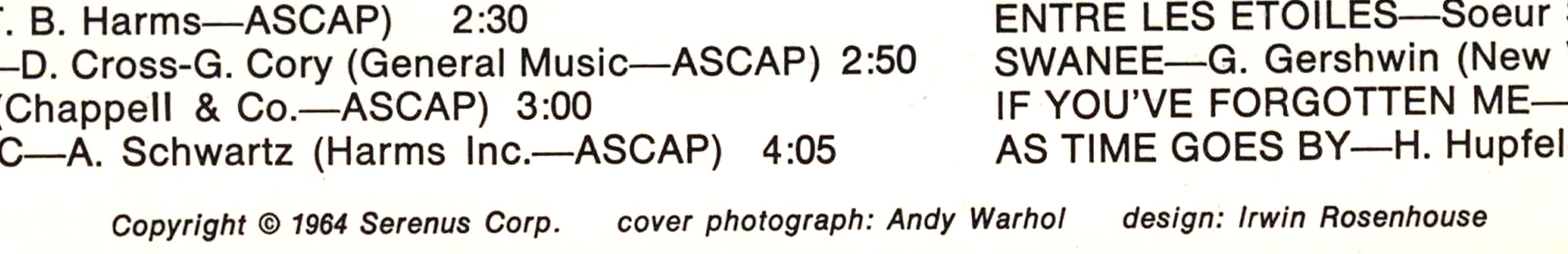 Rare original Andy Warhol Record Cover Art 3