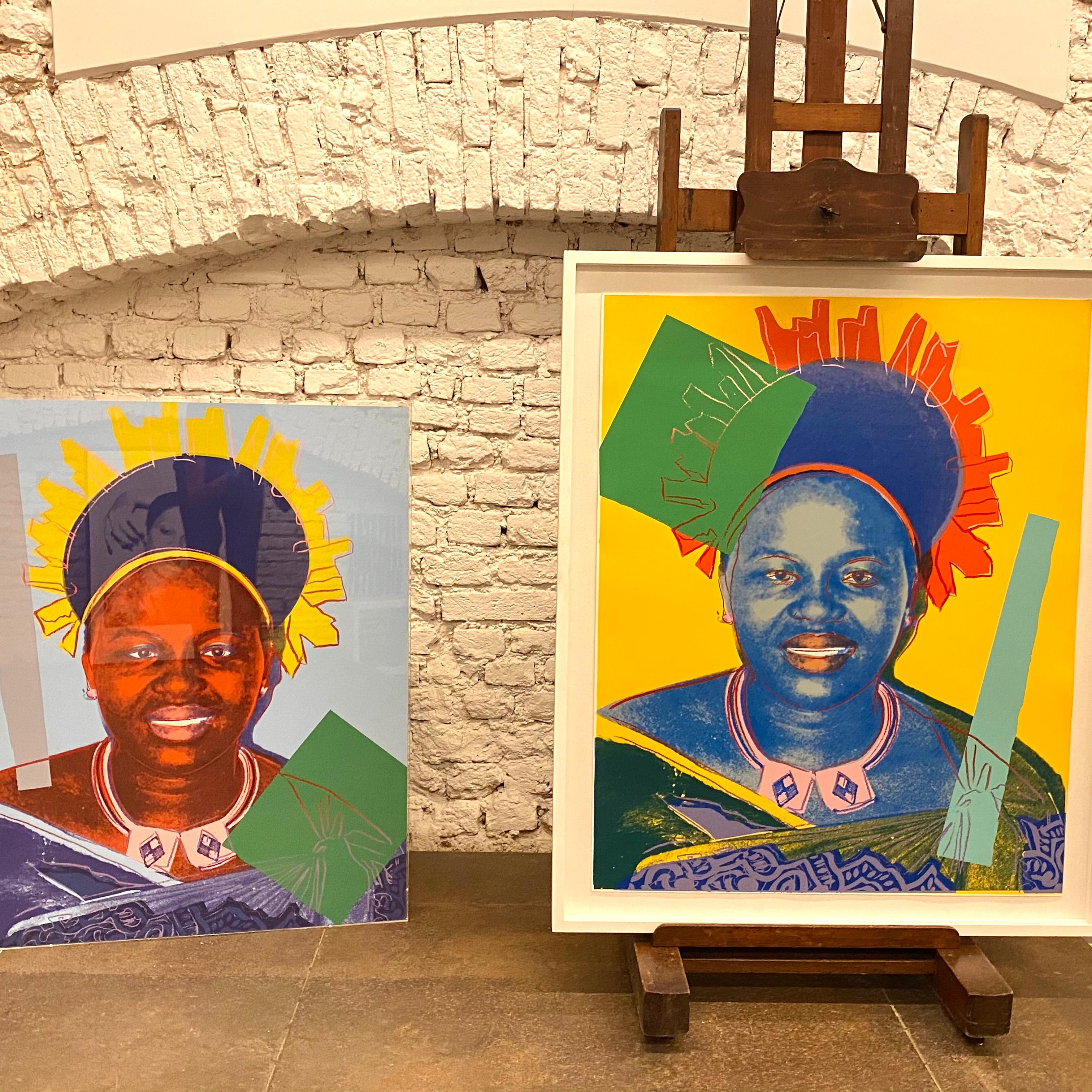 Reigning Queens - Queen Ntombi Twala - Print by Andy Warhol