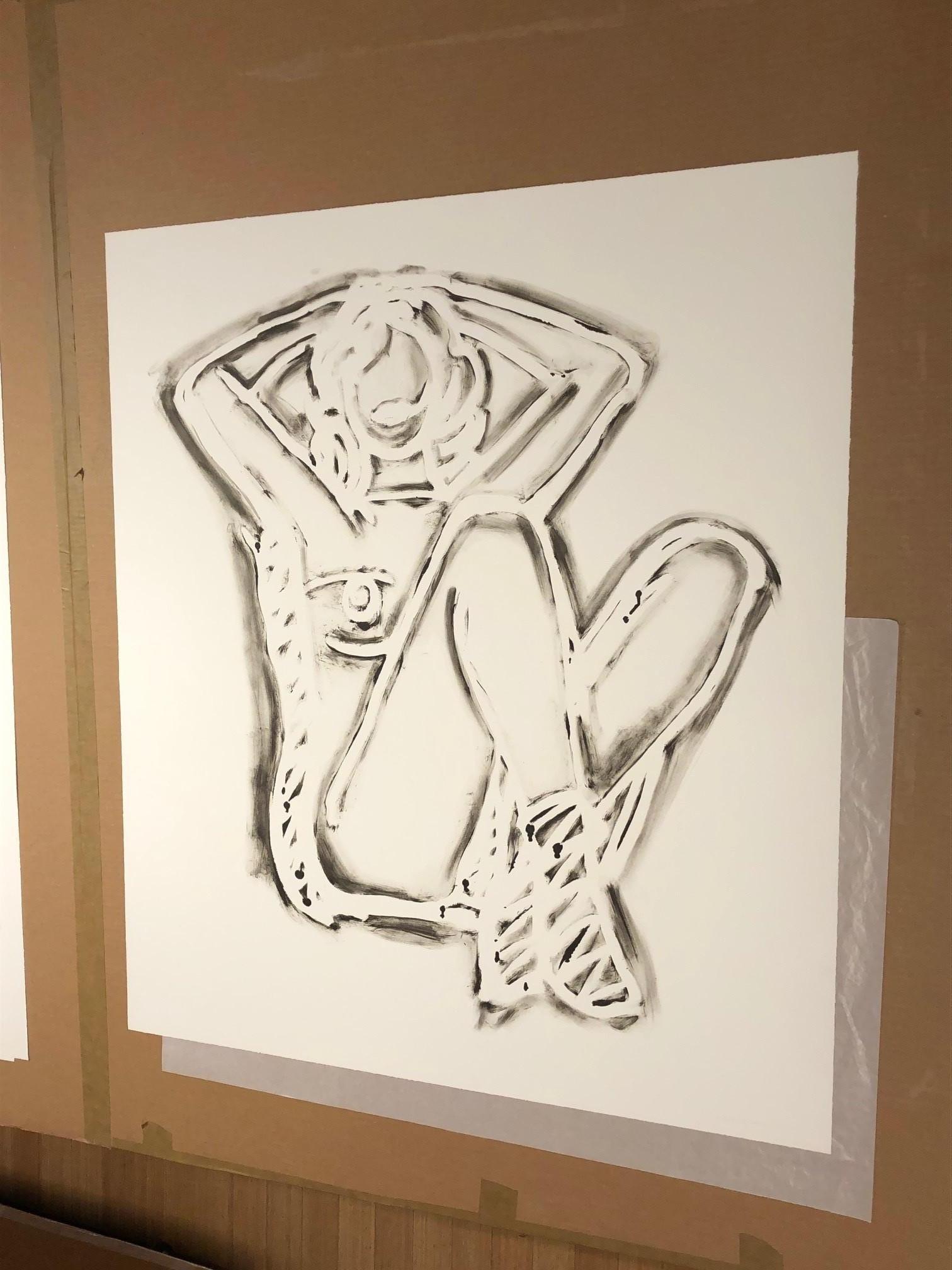 Rosemary Sitting Up Straight - Print by Tom Wesselmann