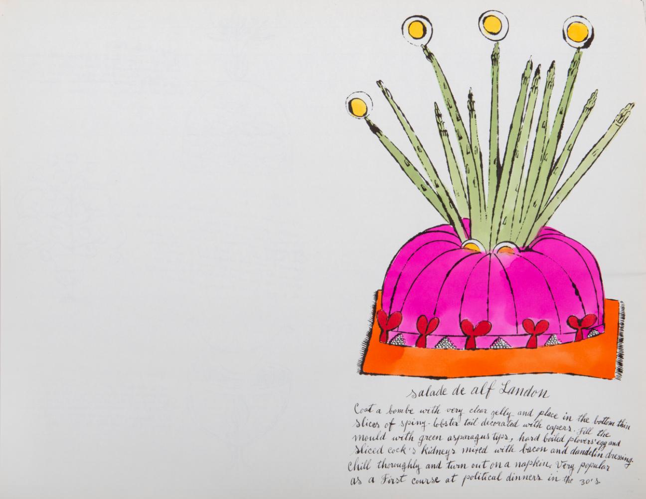 Salade de Alf Landon, from Wild Raspberries - Print by Andy Warhol