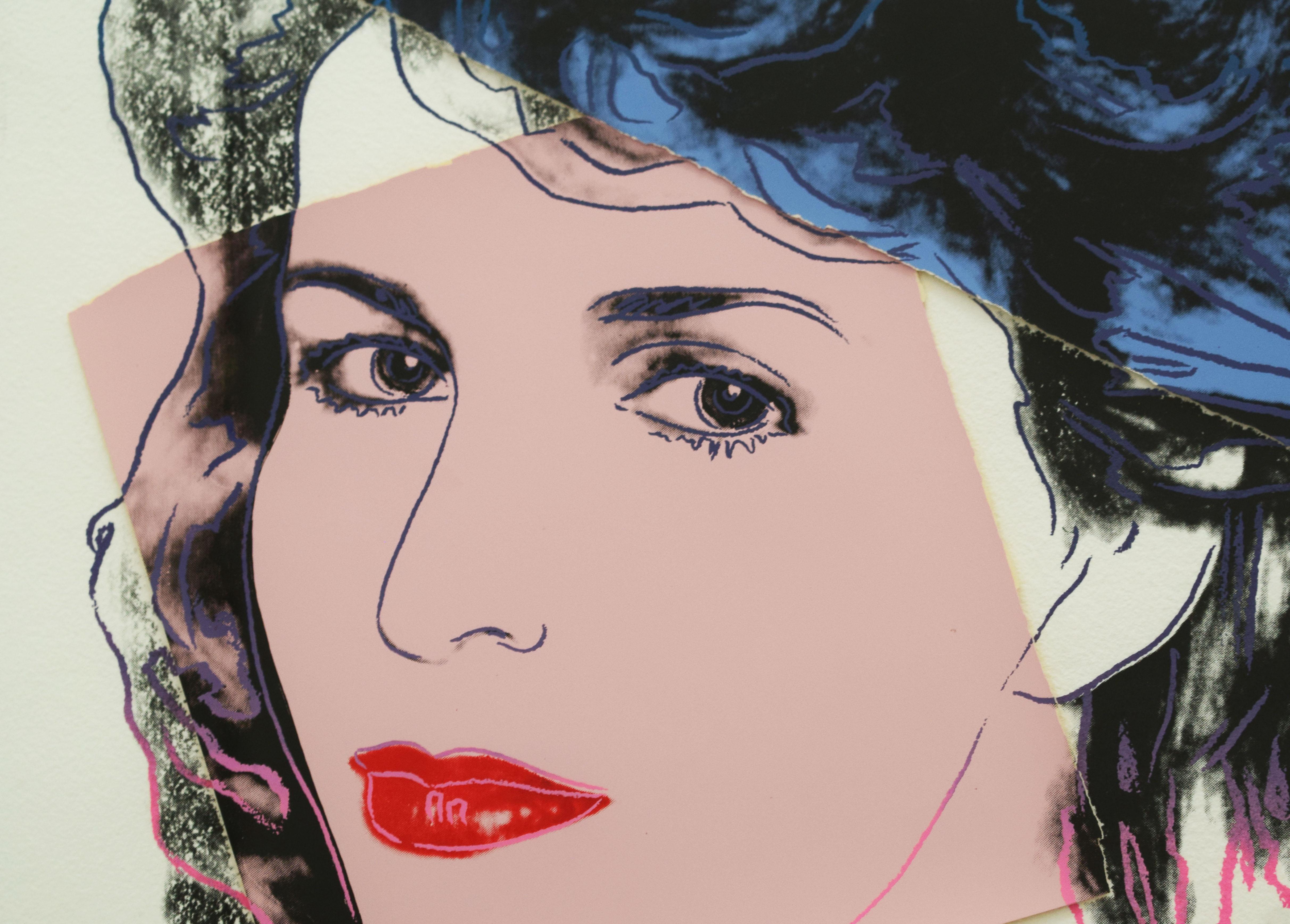 Sally Quinn - Ritratto femminile Pop Art - Portrait Print Grigio di Andy Warhol