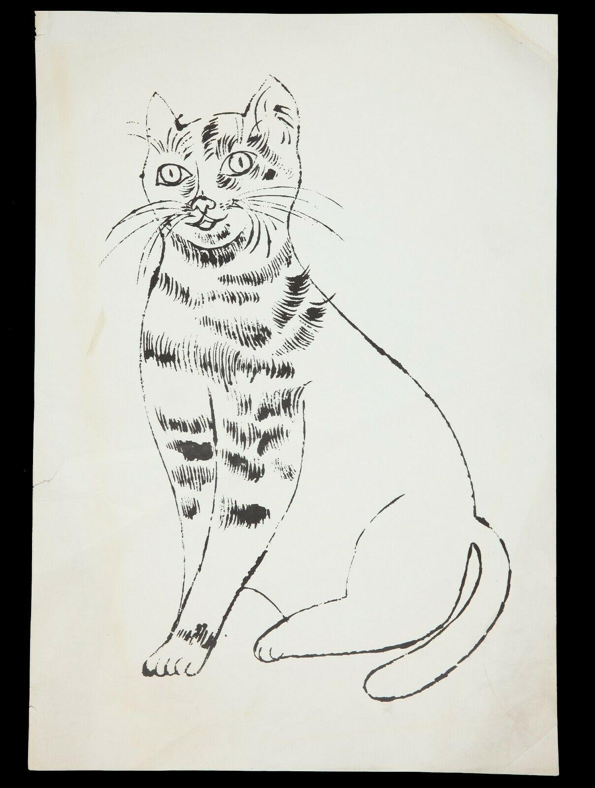 Sam (d'un portfolio de 25 chats nom Sam and One Blue Pussy au verso