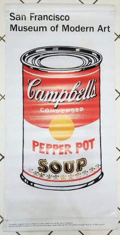 San Francisco Museum of Art (Pepper Pot) Vinyl Banner /// Andy Warhol Soup Can
