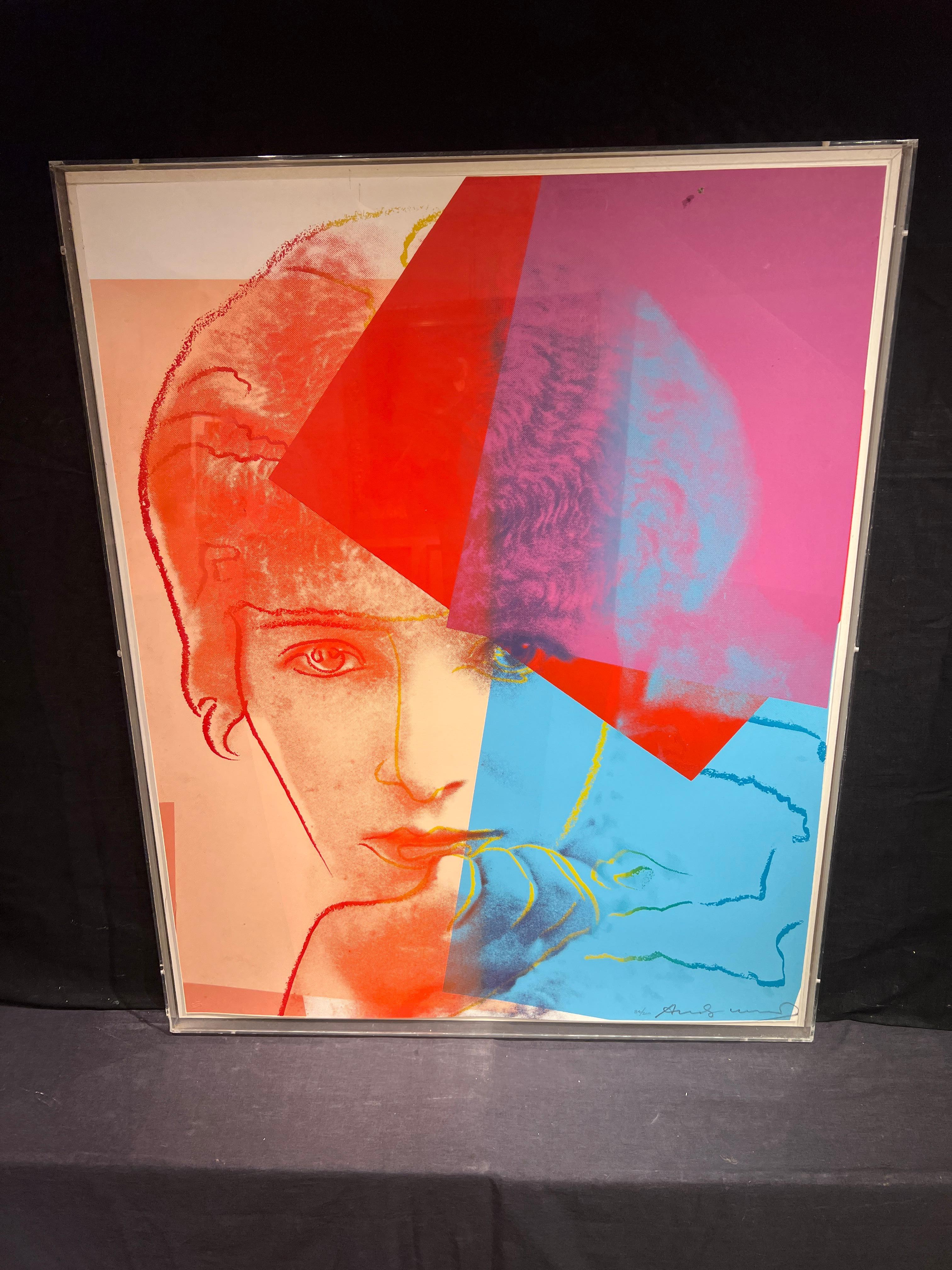 Sarah Bernhardt da Dieci ritratti di ebrei del XX secolo, 1980 - Print American Modern di Andy Warhol