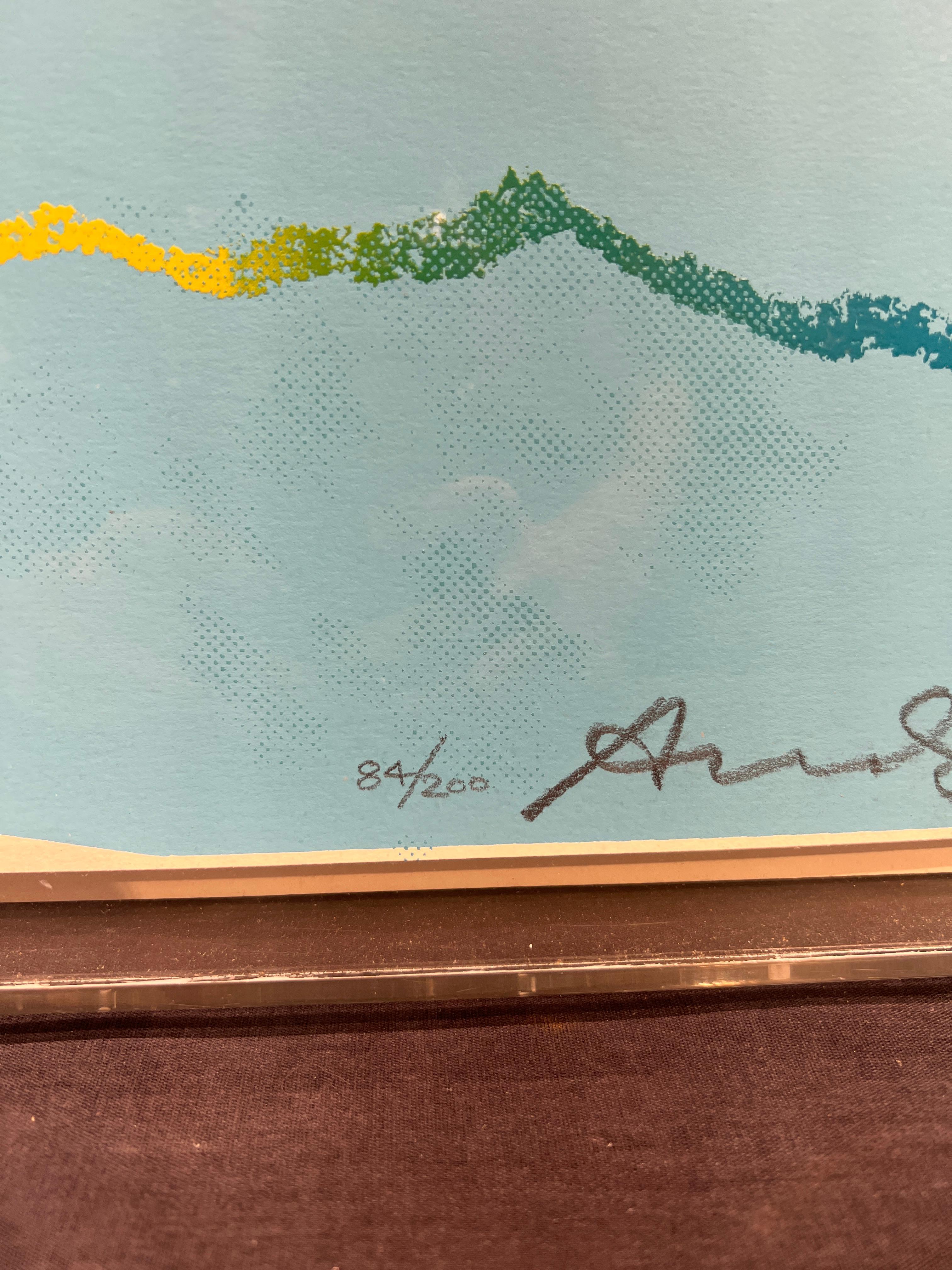 Sarah Bernhardt da Dieci ritratti di ebrei del XX secolo, 1980
A cura di. Andy Warhol (americano, 1931-1987)
Senza cornice: 40 x 32 pollici
Con cornice: 41,5 x 33,5 pollici
Firmato in basso a destra
Numerato 84/200 in basso a destra

Il portfolio