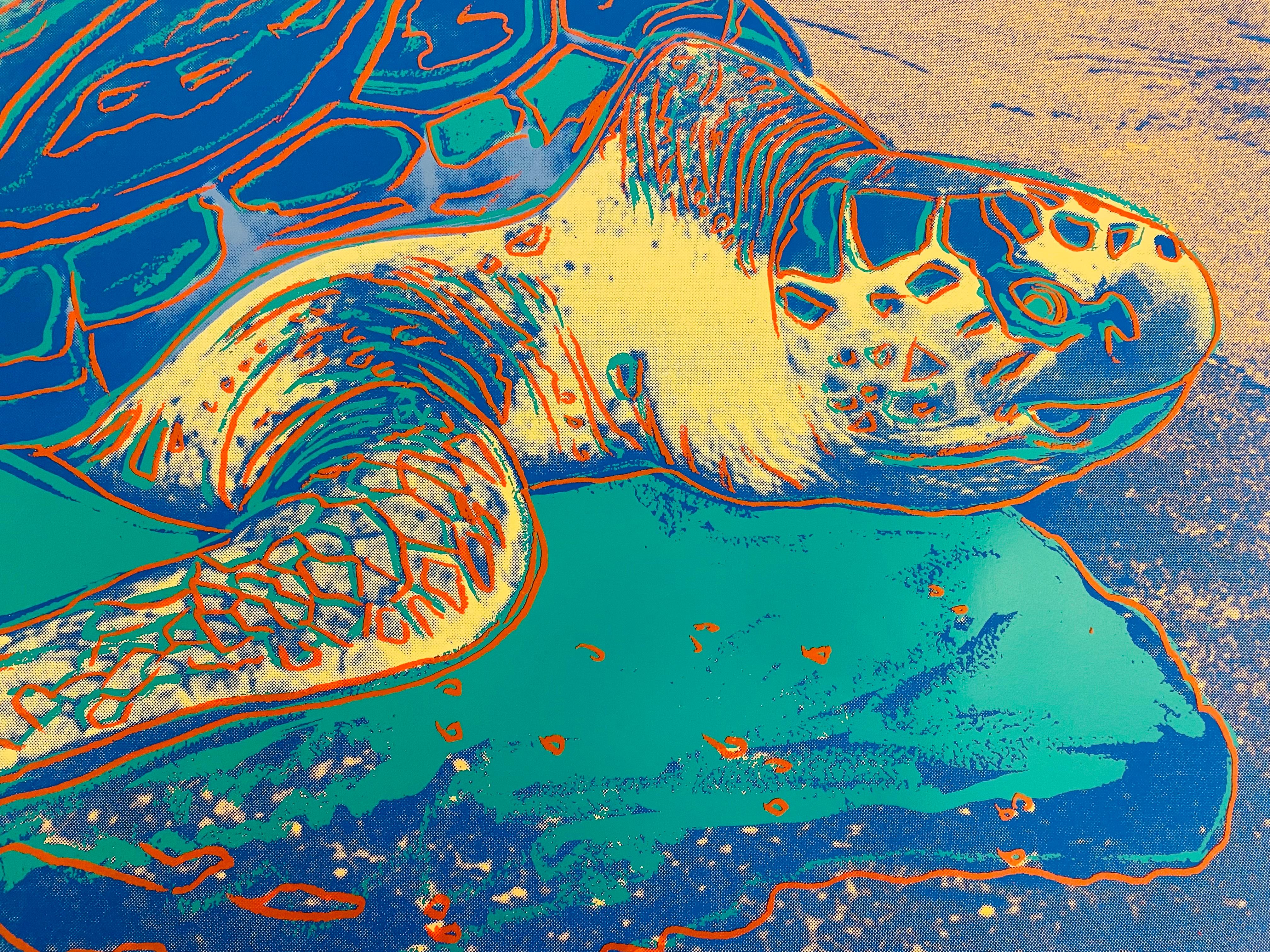 Sea Turtle (FS II.360A) - Painting by Andy Warhol