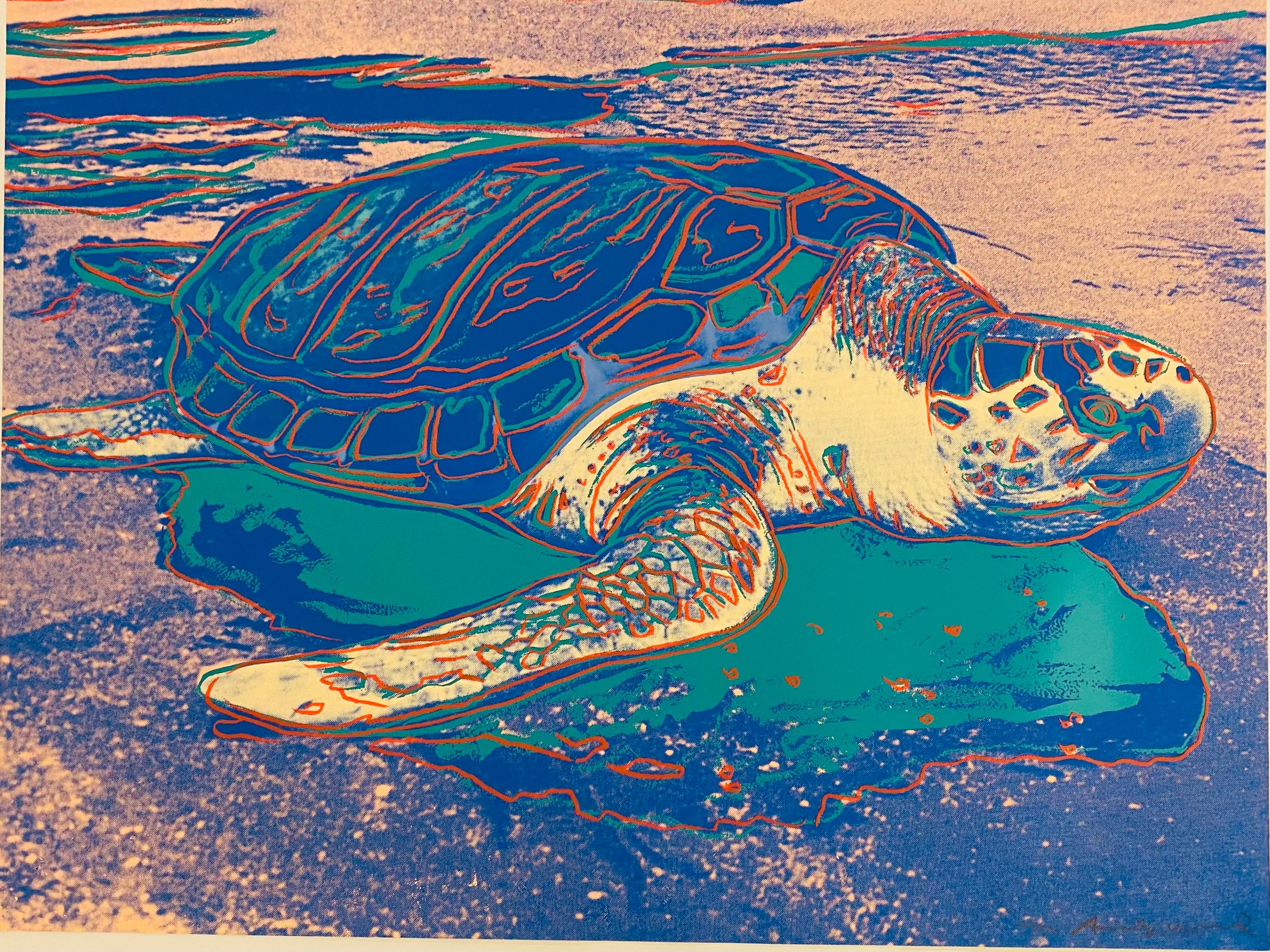 Andy Warhol Animal Painting - Sea Turtle (FS II.360A)