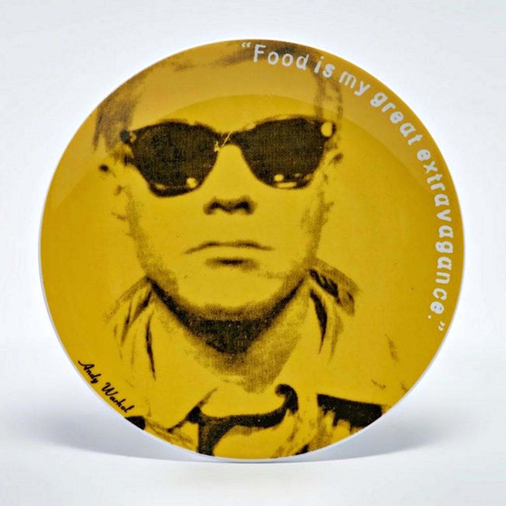 Set of Four Limited Edition Self Portrait Plates for Rosenthal in Original Box - Pop Art Print by Andy Warhol