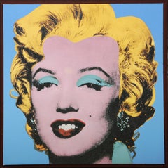 Shot Sage Blue Marilyn, Pop Art Museum Reproduktionsdruck nach Andy Warhol