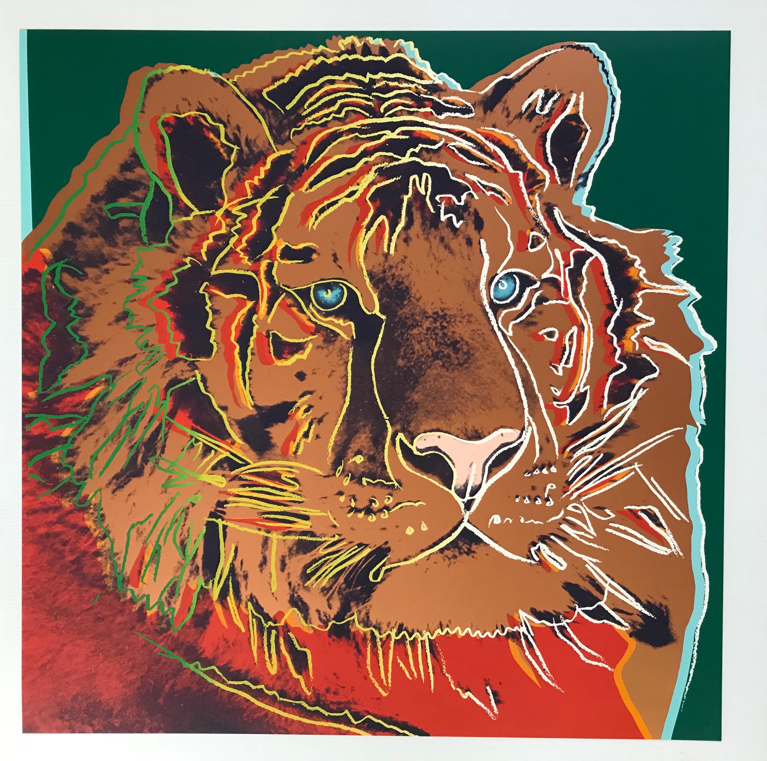 Siberian Tiger from Endangered Species F&S II.297 - Print by Andy Warhol