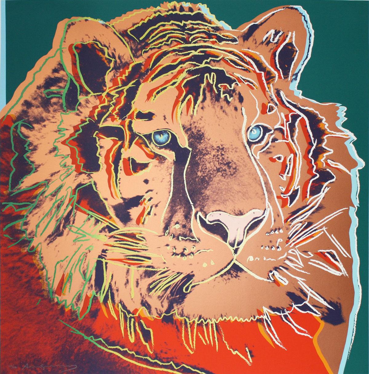 Andy Warhol Animal Print - Siberian Tiger (FS II.297)