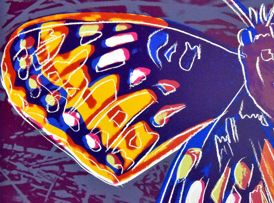 Mariposa Silverspot, de la Serie Especies Amenazadas - Print Arte pop de Andy Warhol