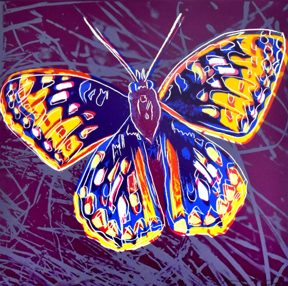 Andy Warhol Animal Print - Silverspot Butterfly, from the Endangered Species Series