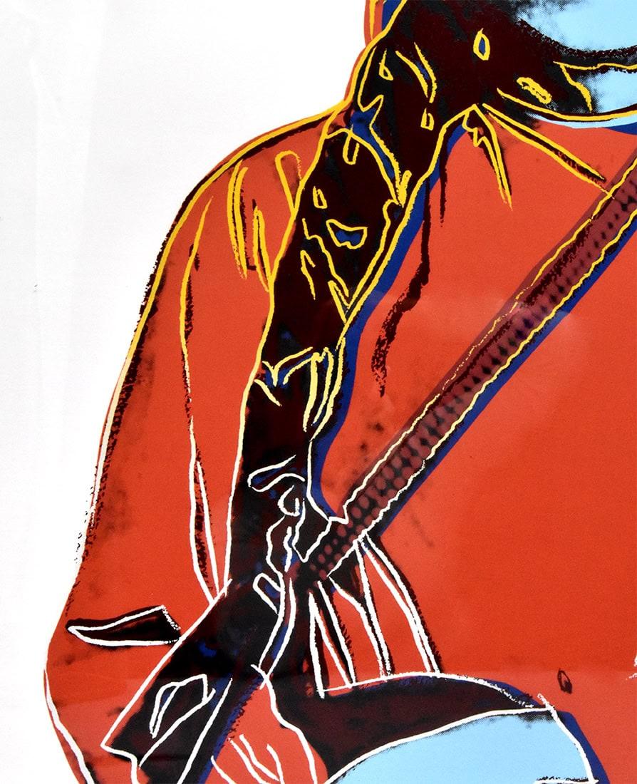 Sitting Bull, from the Cowboys and Indians Series - Beige Portrait Print by Andy Warhol