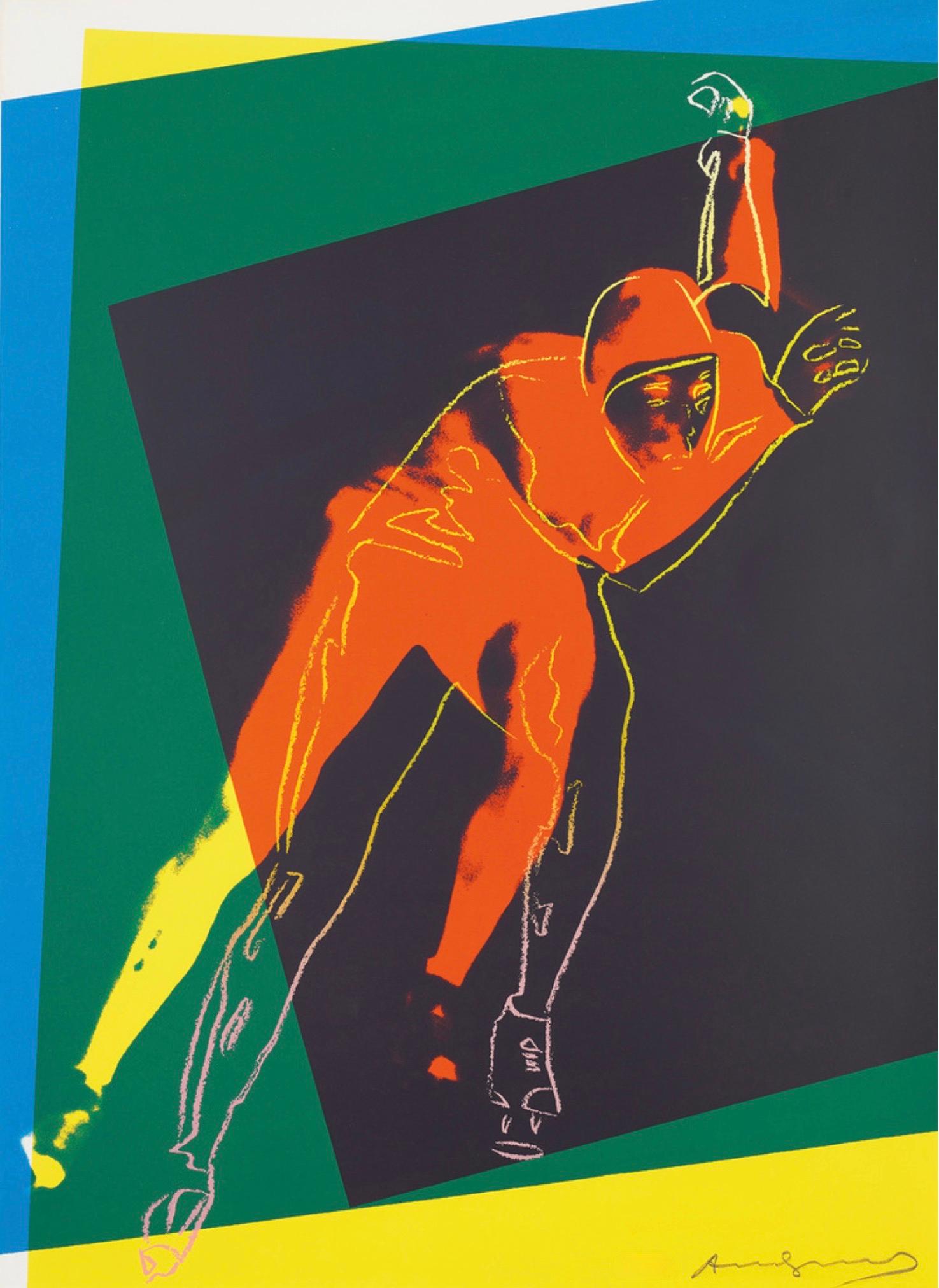 Speed Skater 2 (from Art and Sports Portfolio) - Print by Andy Warhol