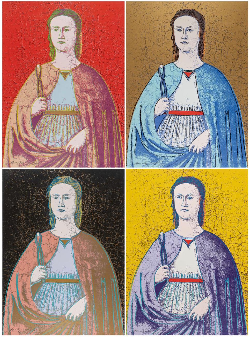 Andy Warhol Figurative Print - St. Apollonia FS II.330-333 (Matching Set)