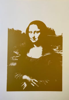 Sunday B. Morning (Andy Warhol) Mona Lisa Gold on White