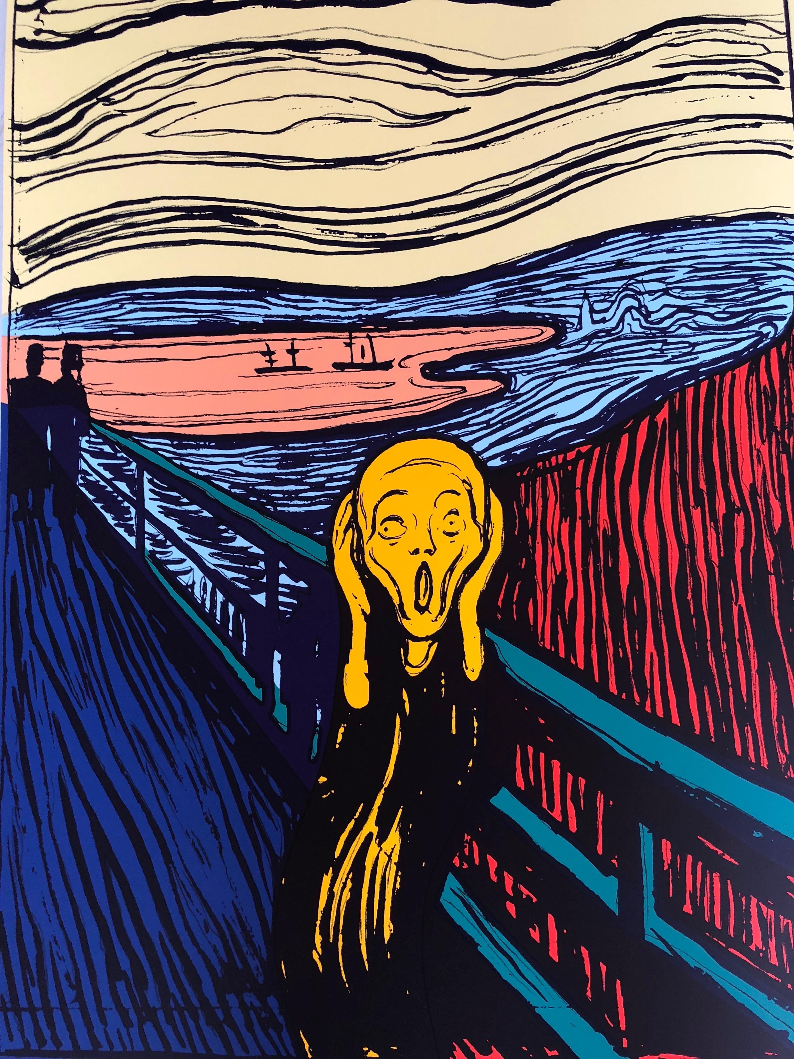 Sunday B. Morning (Andy Warhol), Munch's "The Scream" Orange


Silkscreen print from photo negatives of original Factory Additions stencil on museum quality board. Printed with the highest quality archival inks

Edition of 1000

63.5 × 88.9 cm  25 x