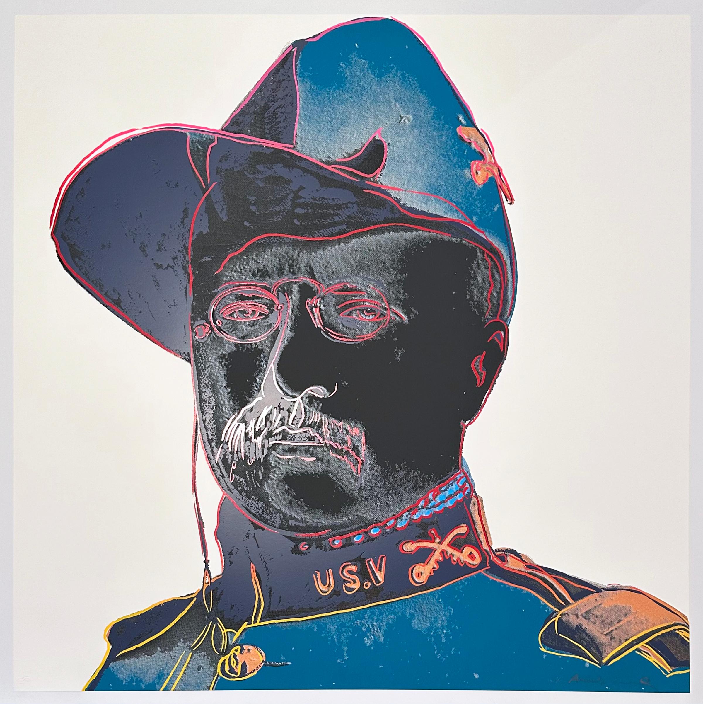 Teddy Roosevelt, from Cowboys and Indians - Print by Andy Warhol