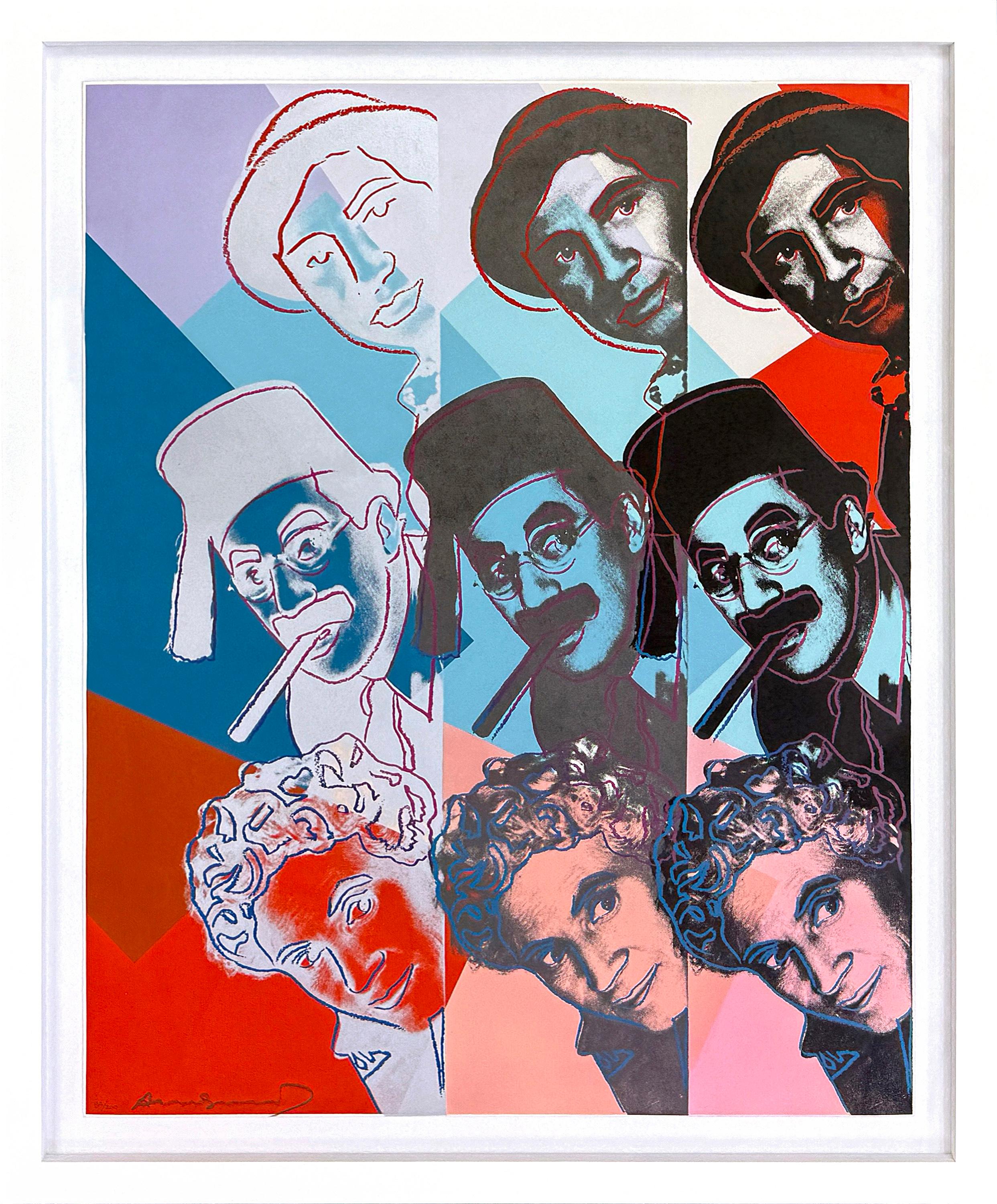 Andy Warhol Portrait Print – The Marx Brothers Siebdruck, handsigniert, 84/200, CIRCA 1980s