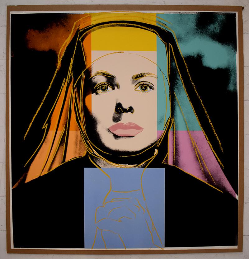 The Nun von Ingrid Bergman – 1983 – amerikanische Pop-Art – Print von Andy Warhol