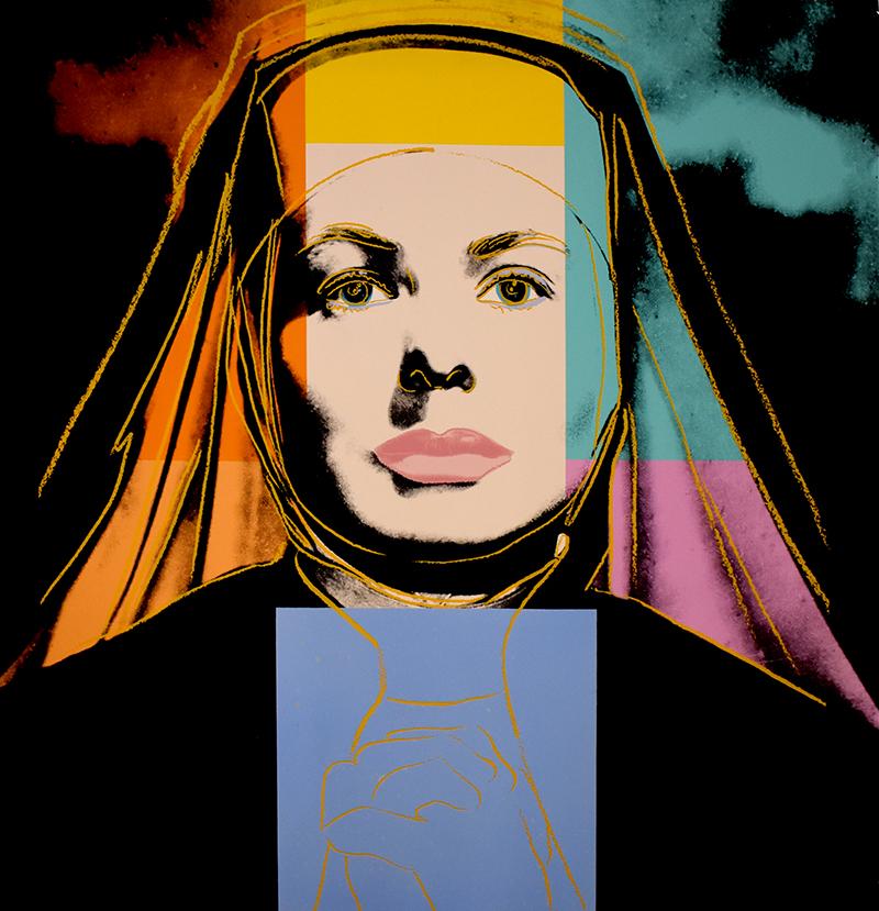 Andy Warhol Figurative Print - The Nun from: Ingrid Bergman - 1983 - American Pop Art