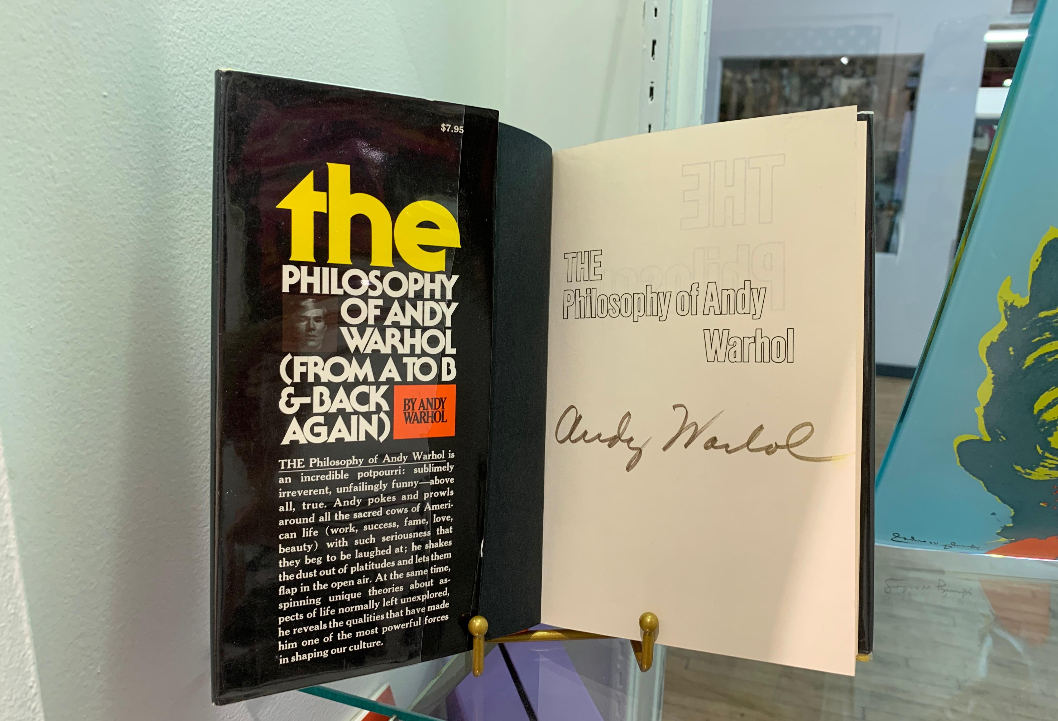The Philosophy of Andy Warhol (Hand Signed by Andy Warhol)