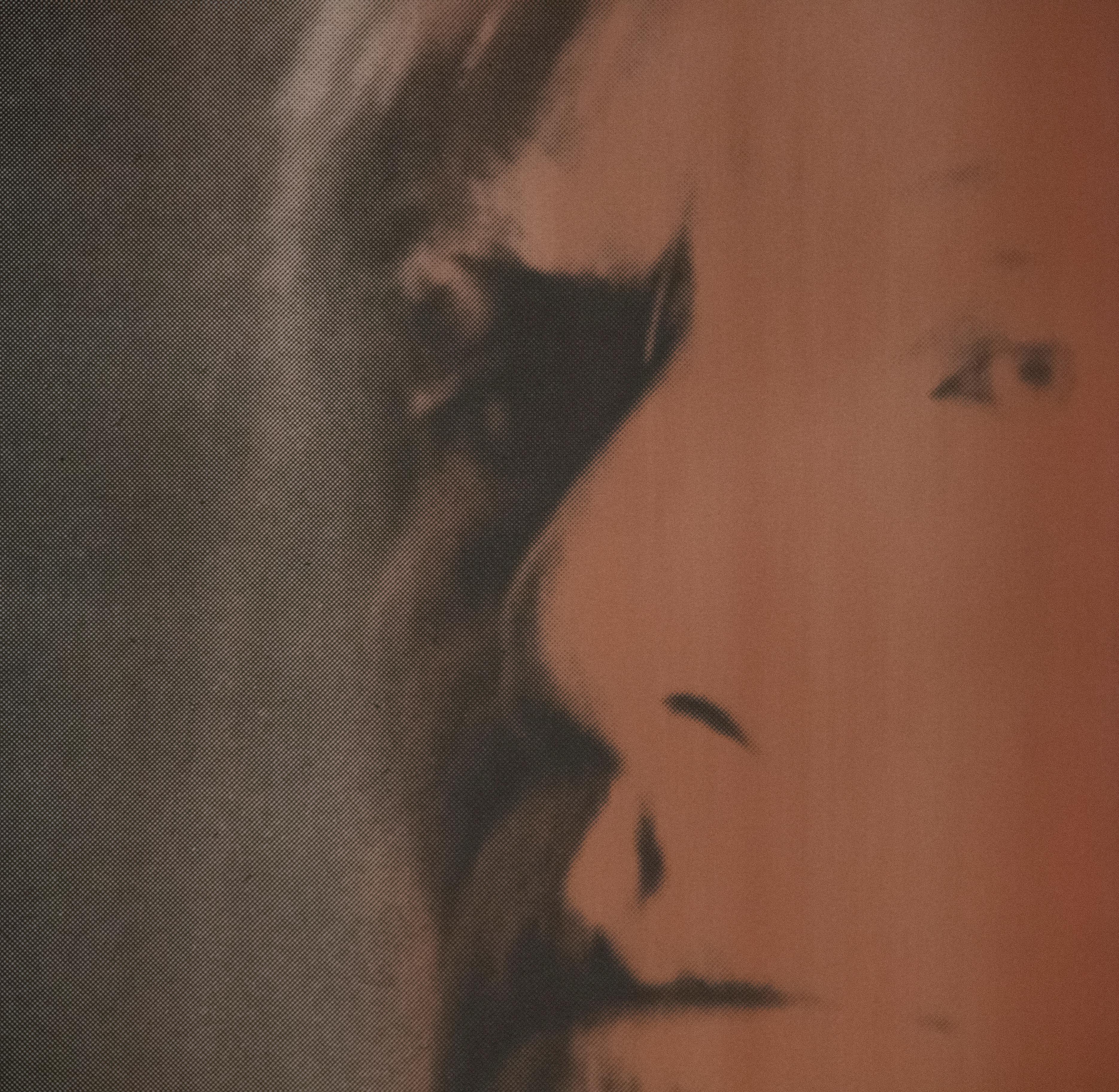 The Shadow (aus Myths) (Schwarz), Portrait Print, von Andy Warhol