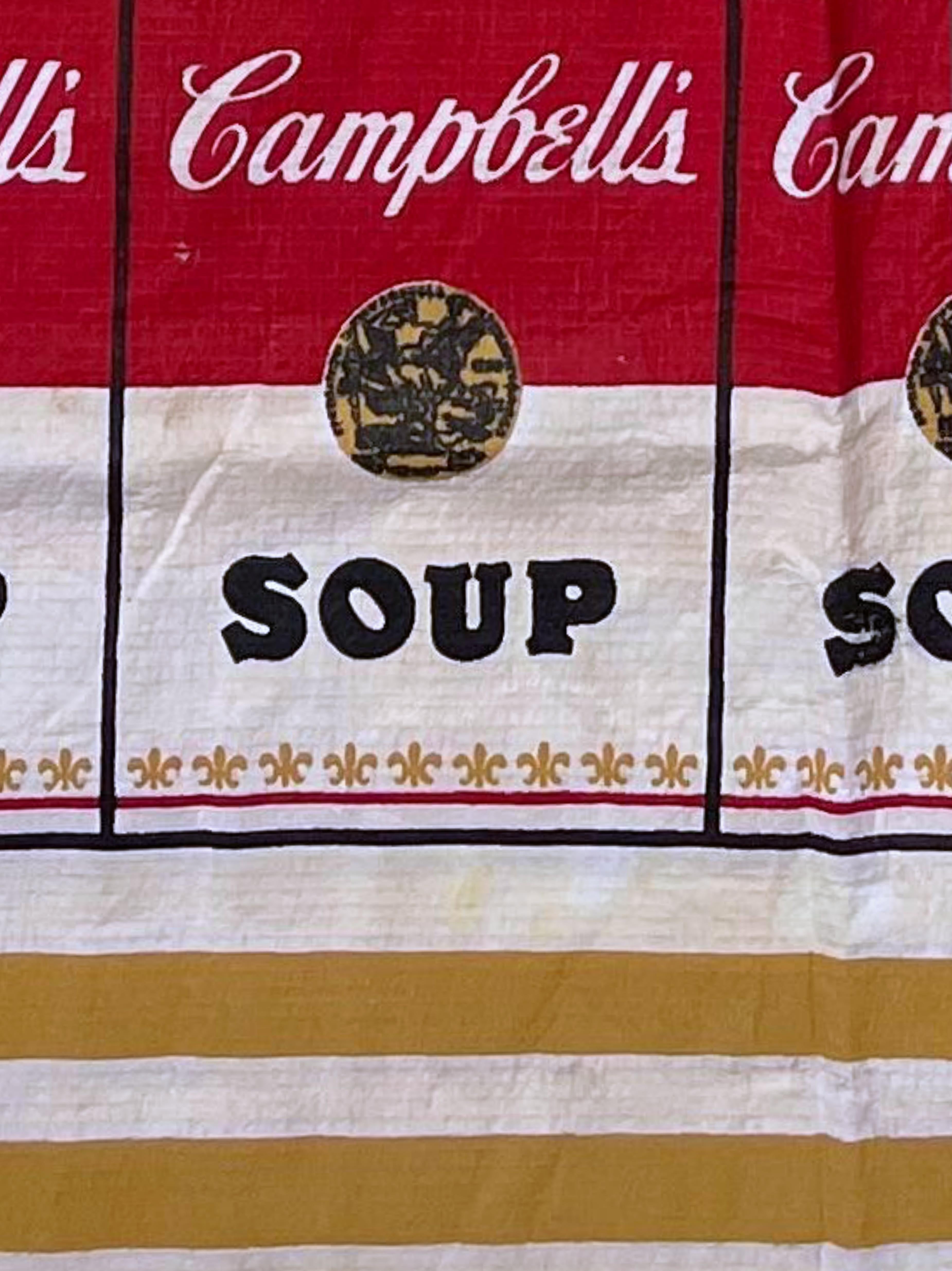 The Souper Dress serigrafía celulosa c/etiqueta, edición en Warhol & Met Museums - Mixed Media Art Arte pop de Andy Warhol