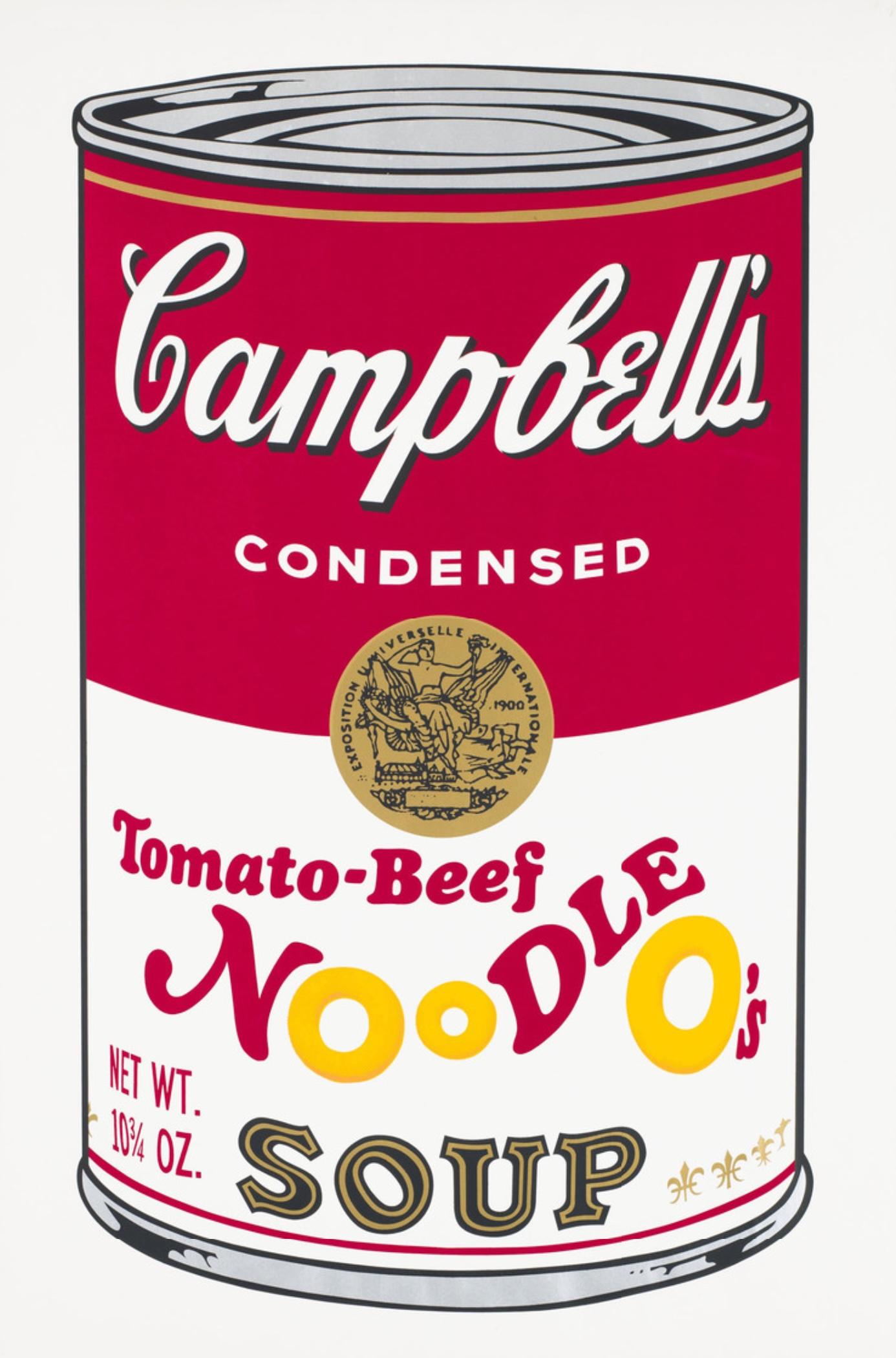 Andy Warhol Figurative Print – Tomate-Rindfleisch-Nudel-O's