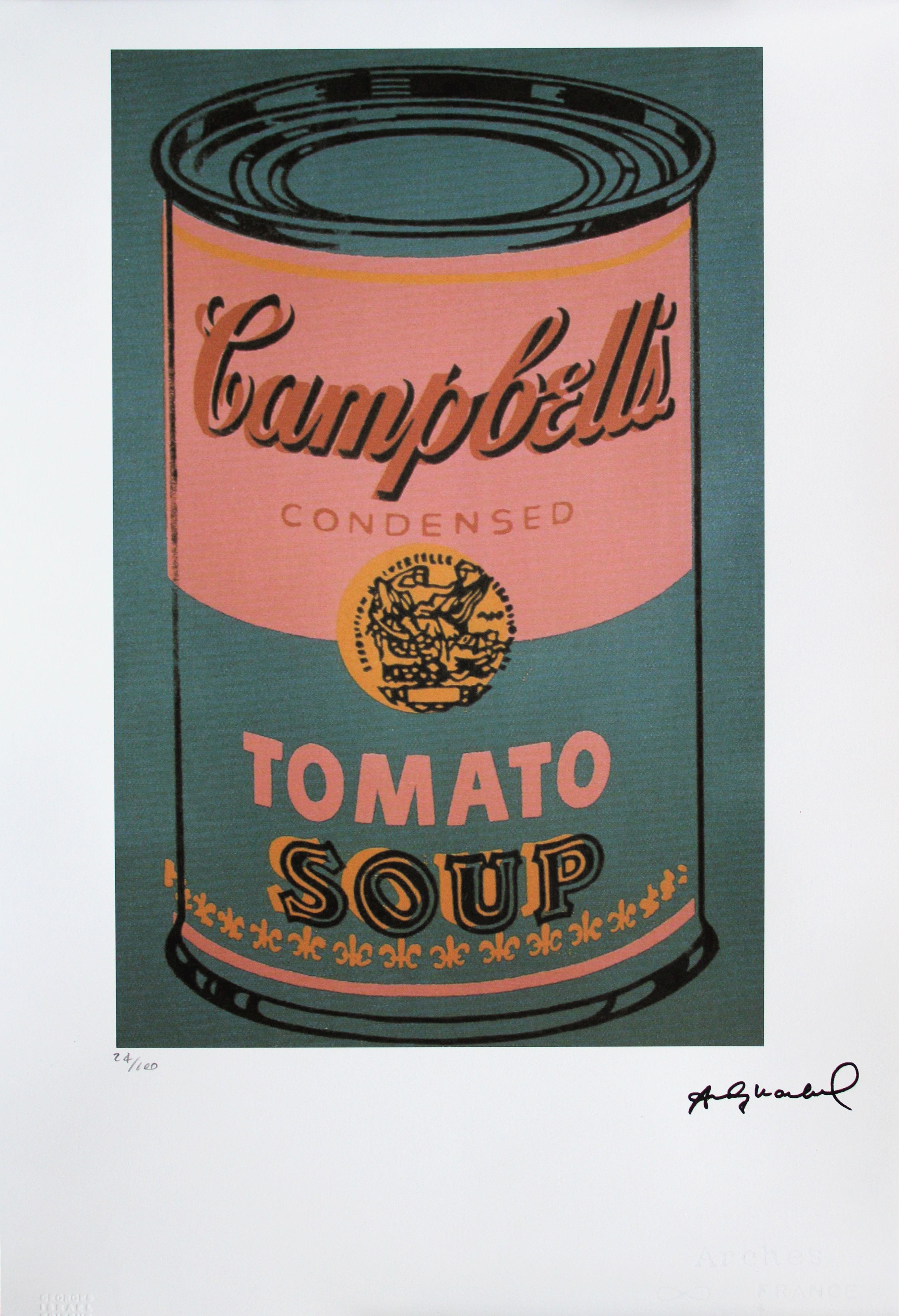 soupe à tomates 24/100. Lithographie, impression offset, taille de l'impression 42x27 cm - Print de Andy Warhol