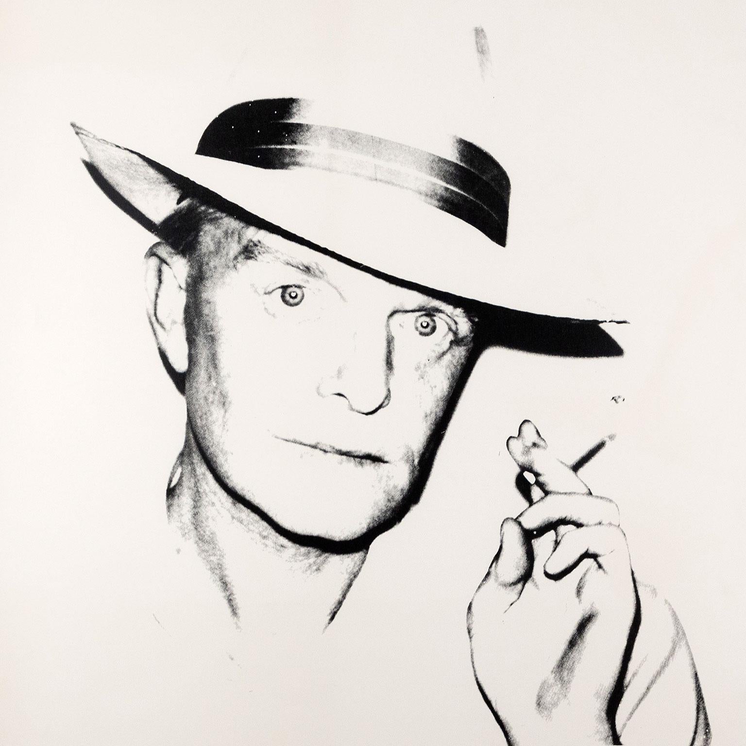 Truman Capote - White Portrait Print by Andy Warhol