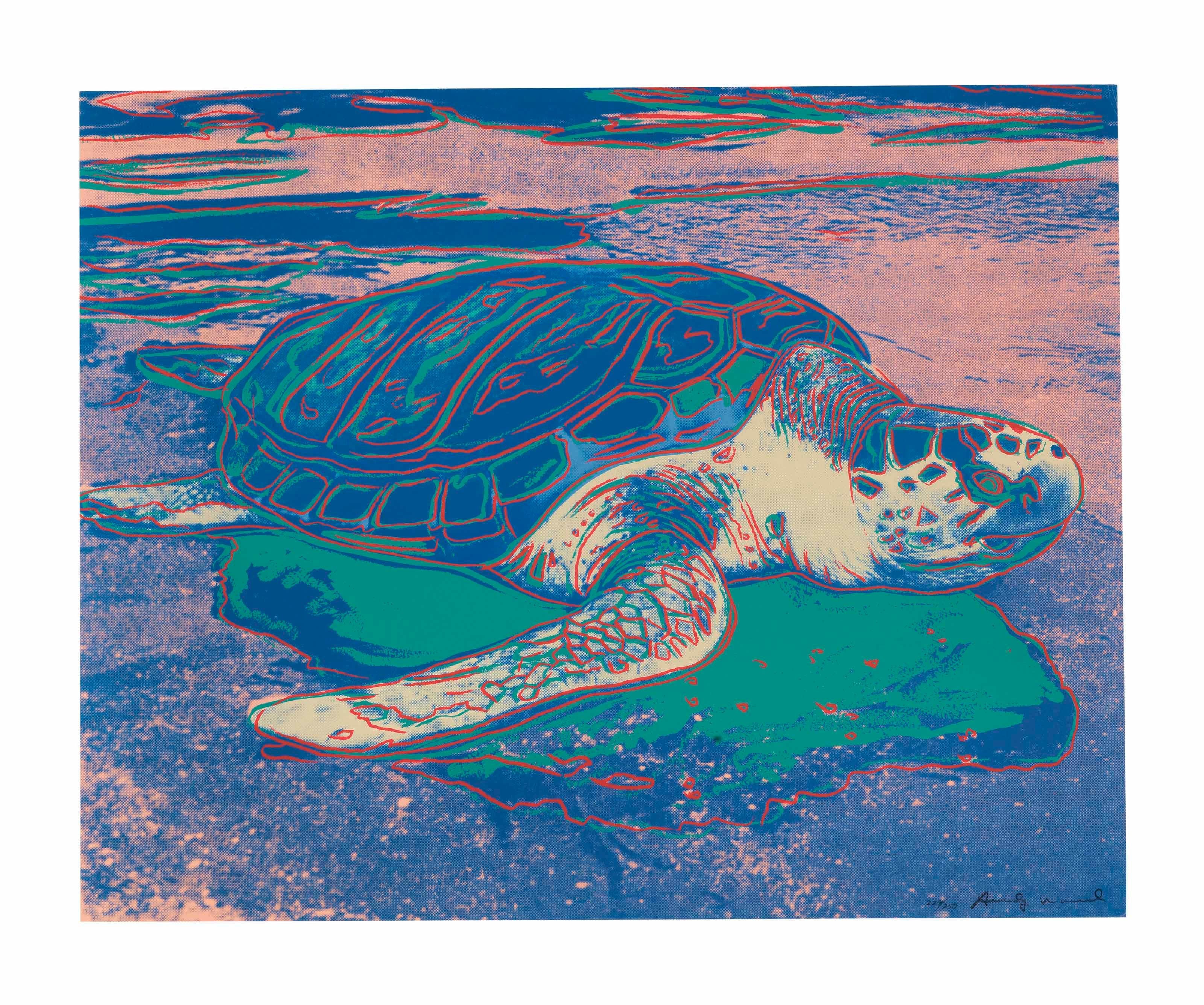 Andy Warhol Figurative Print - Turtle